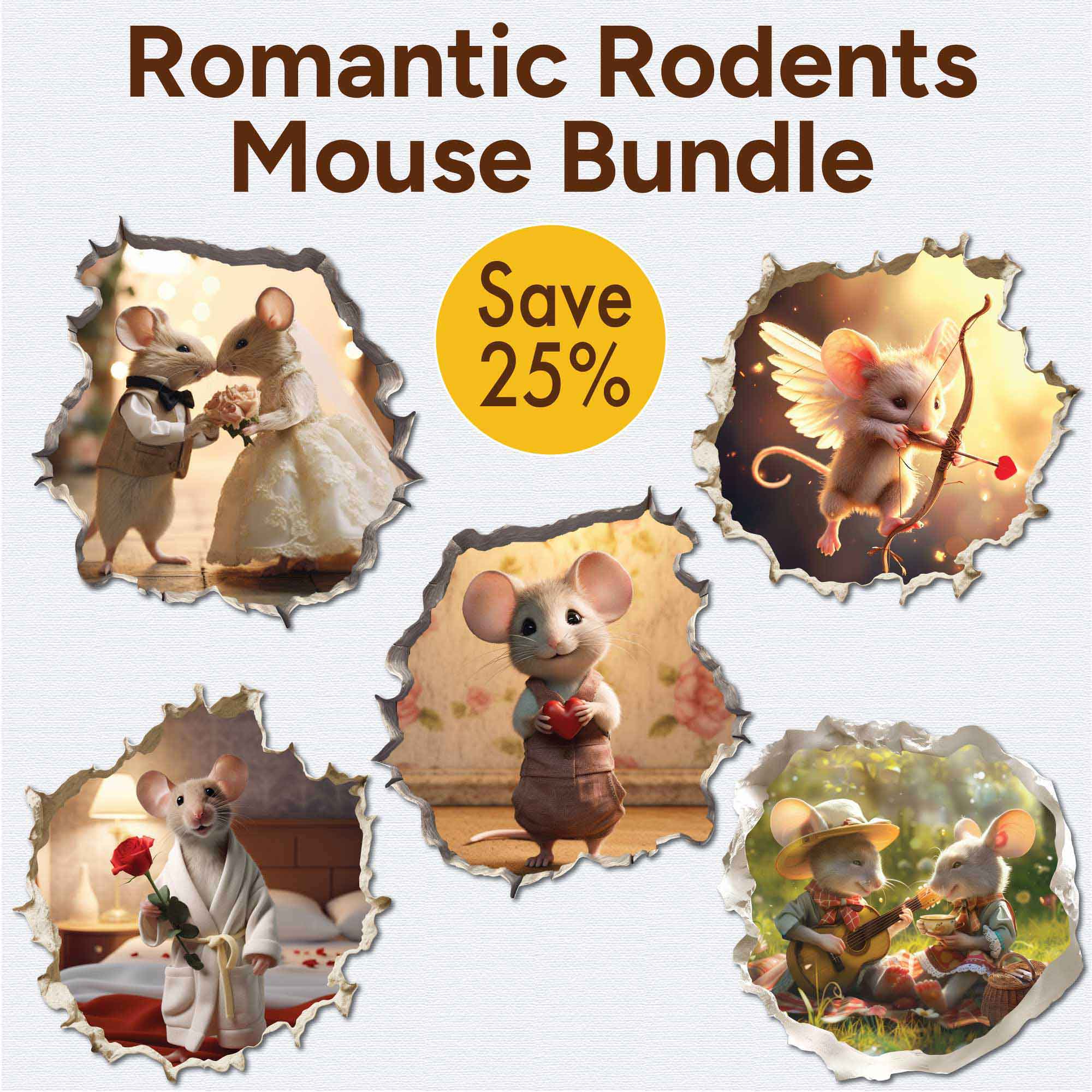 Romantic Rodents Bundle - My Wonderful Walls