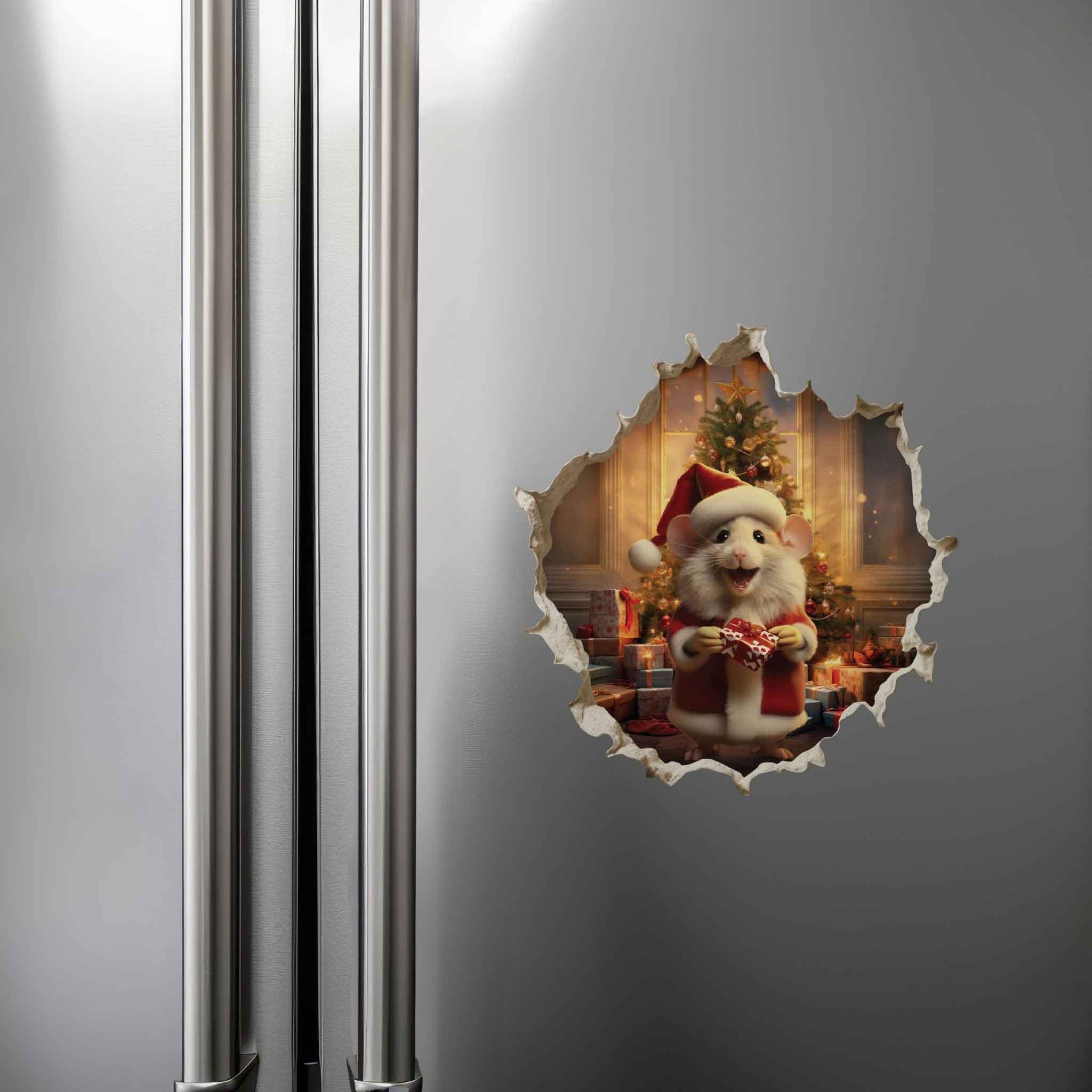 Santa Mouse Hole Decal - My Wonderful Walls