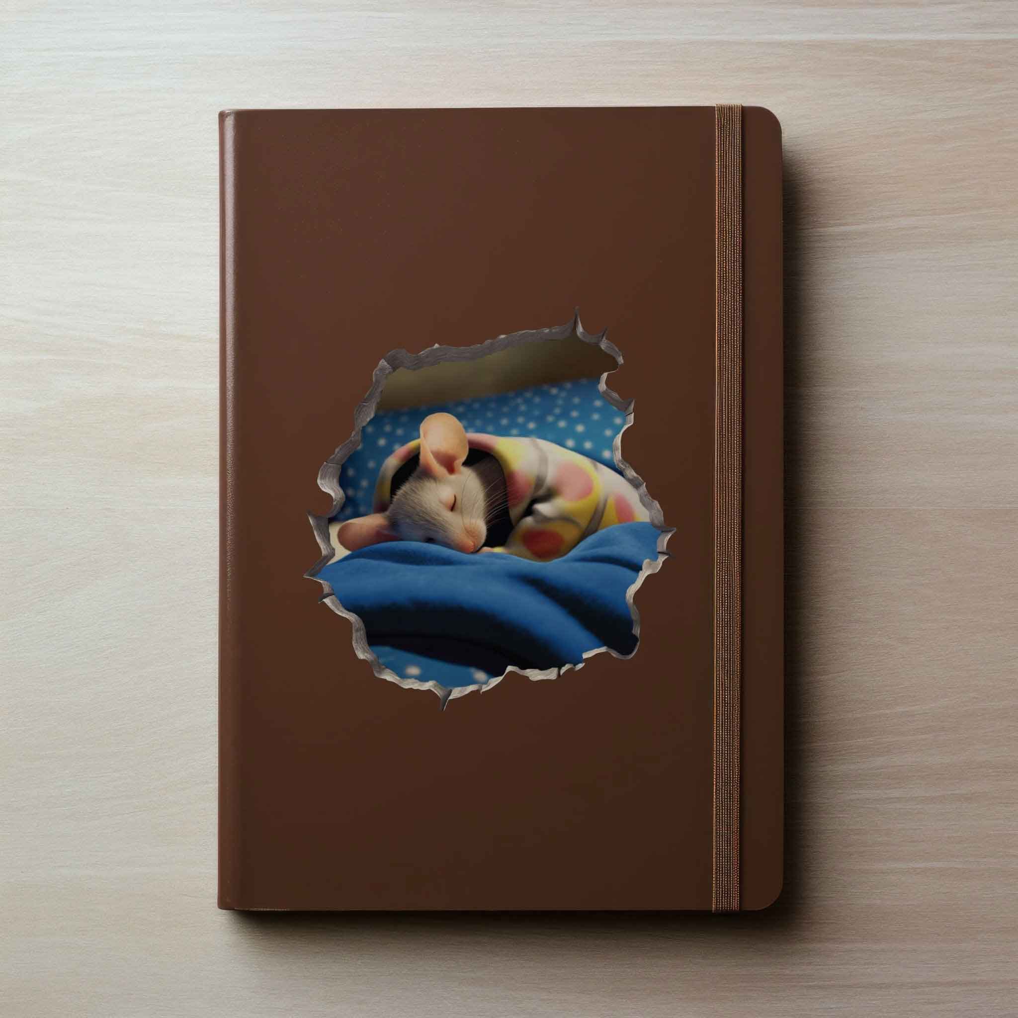 Sleeping Mouse Hole Decal - My Wonderful Walls