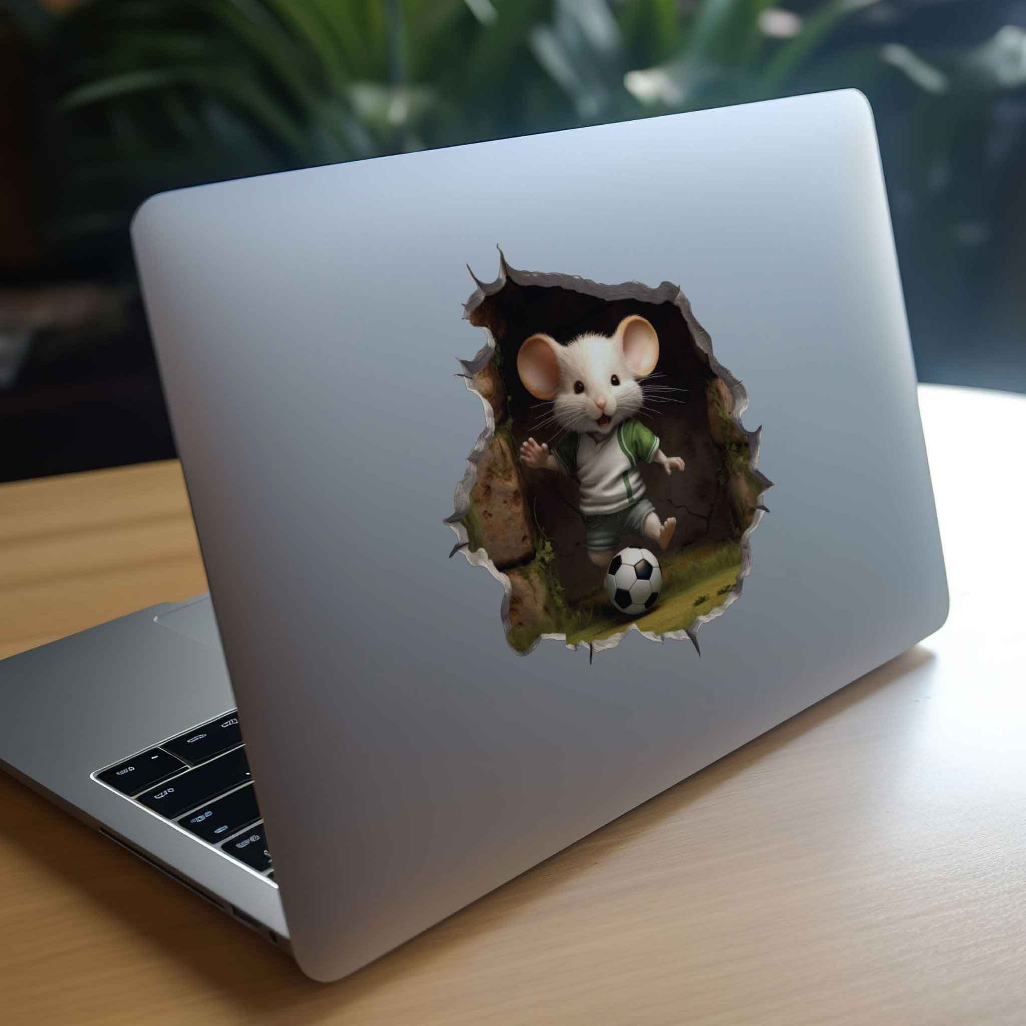 Soccer Mouse Hole Decal - My Wonderful Walls