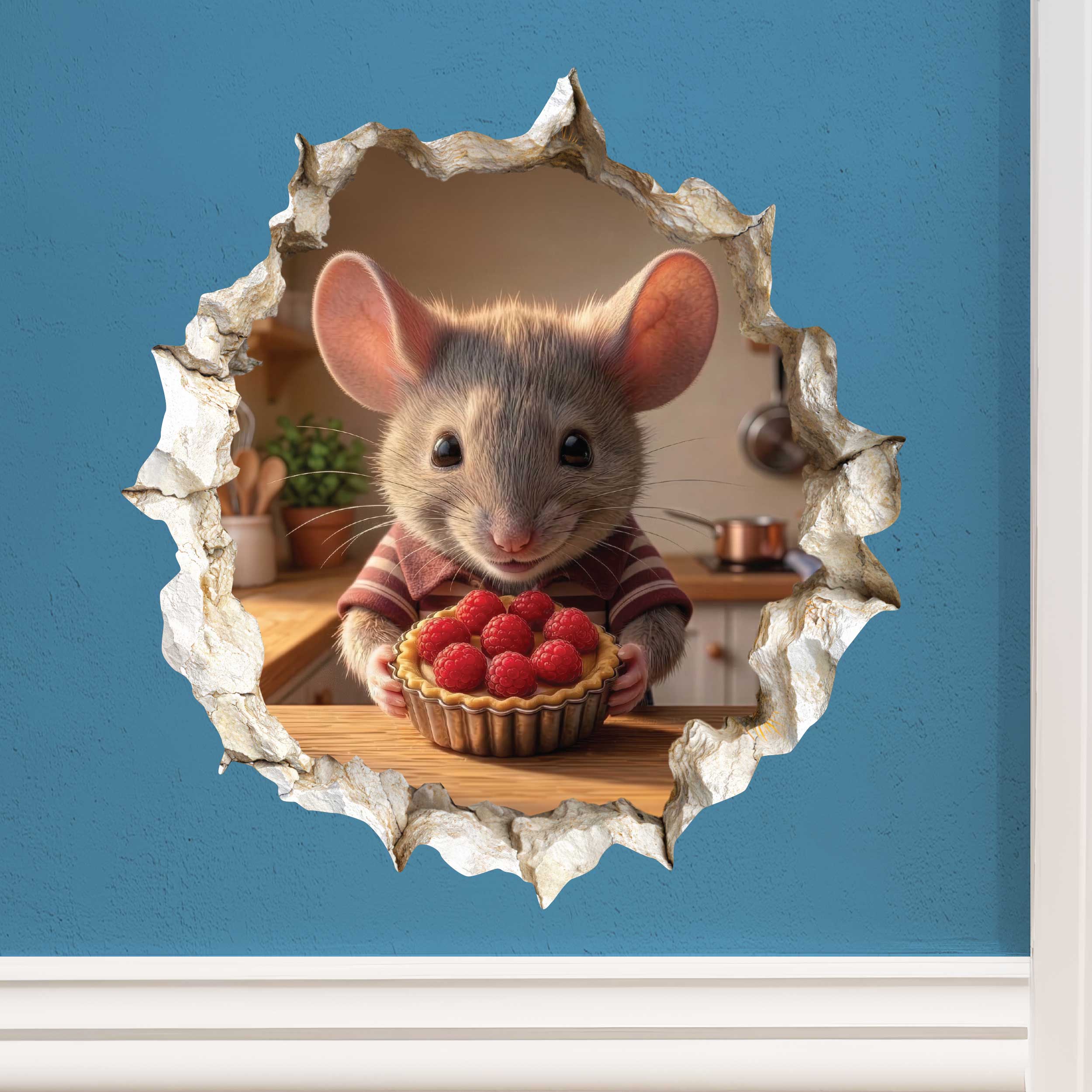 Wallington Mice Birthday Tales Hardback Book with Mouse Hole Decals