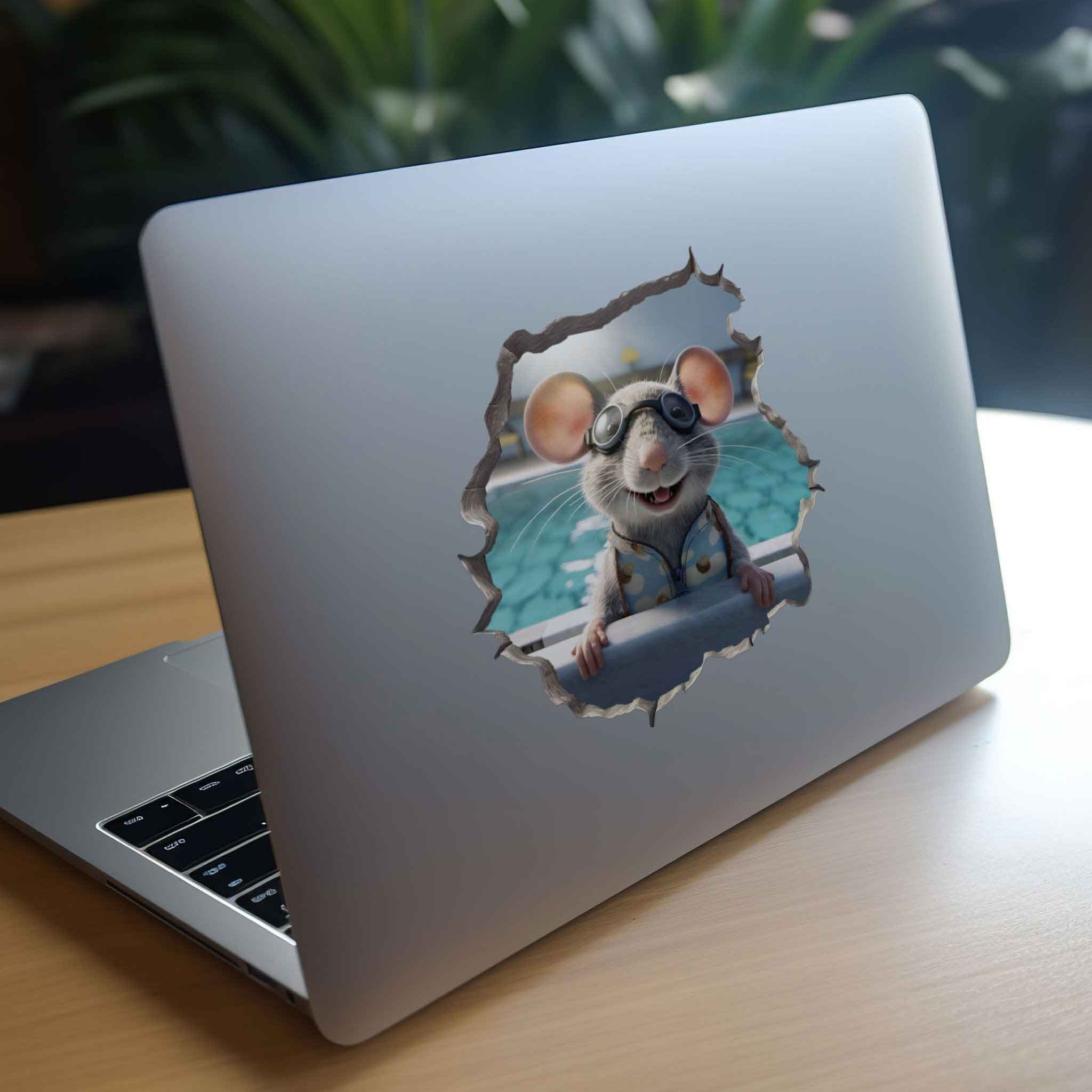 Swimmer Mouse Hole Decal - My Wonderful Walls