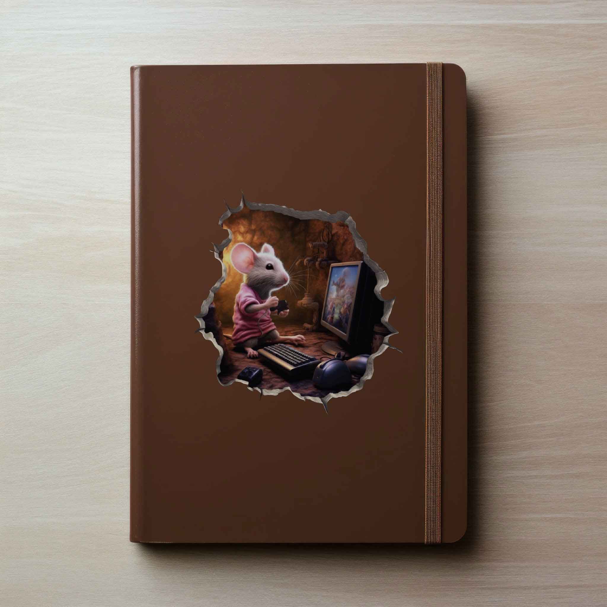 Video Gamer Mouse Hole Decal - My Wonderful Walls