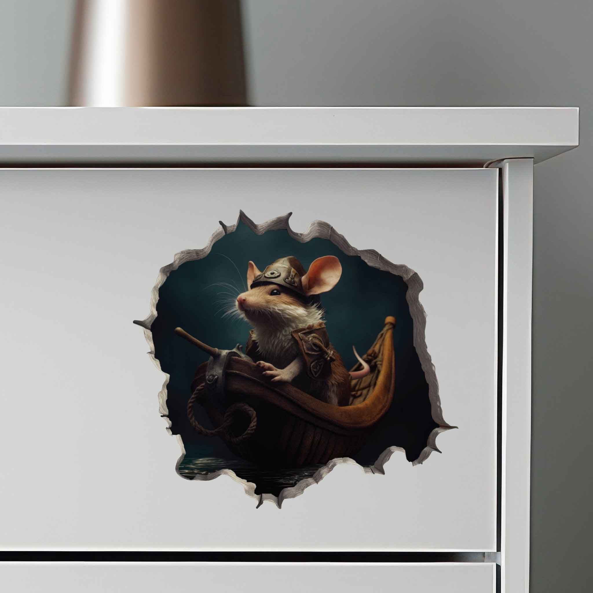 Viking Mouse Hole Decal - My Wonderful Walls