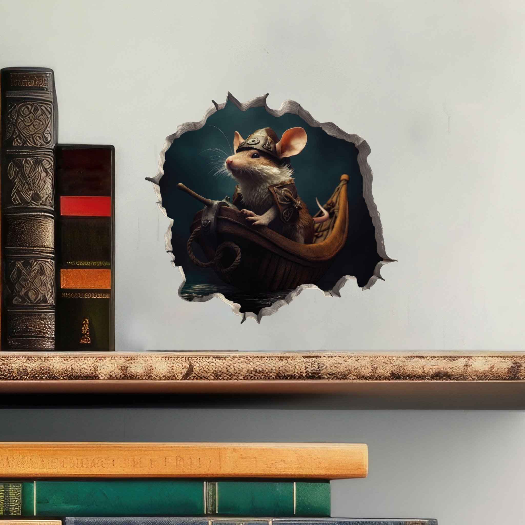 Viking Mouse Hole Decal - My Wonderful Walls