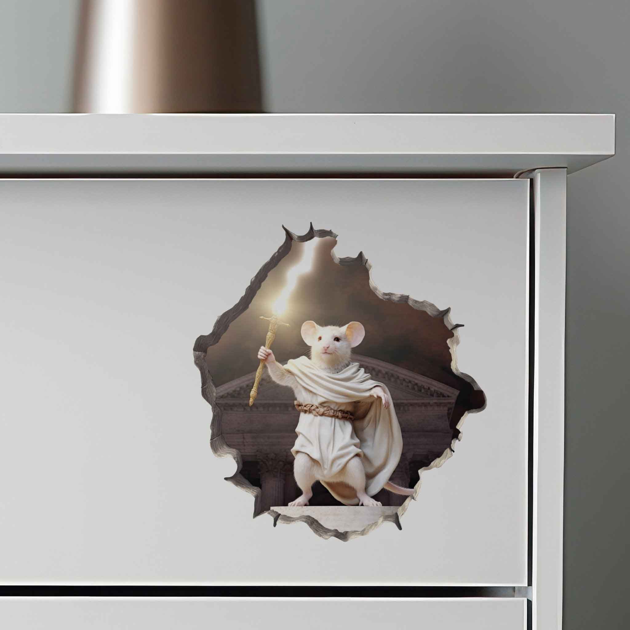 Zeus Mouse Hole Decal - My Wonderful Walls