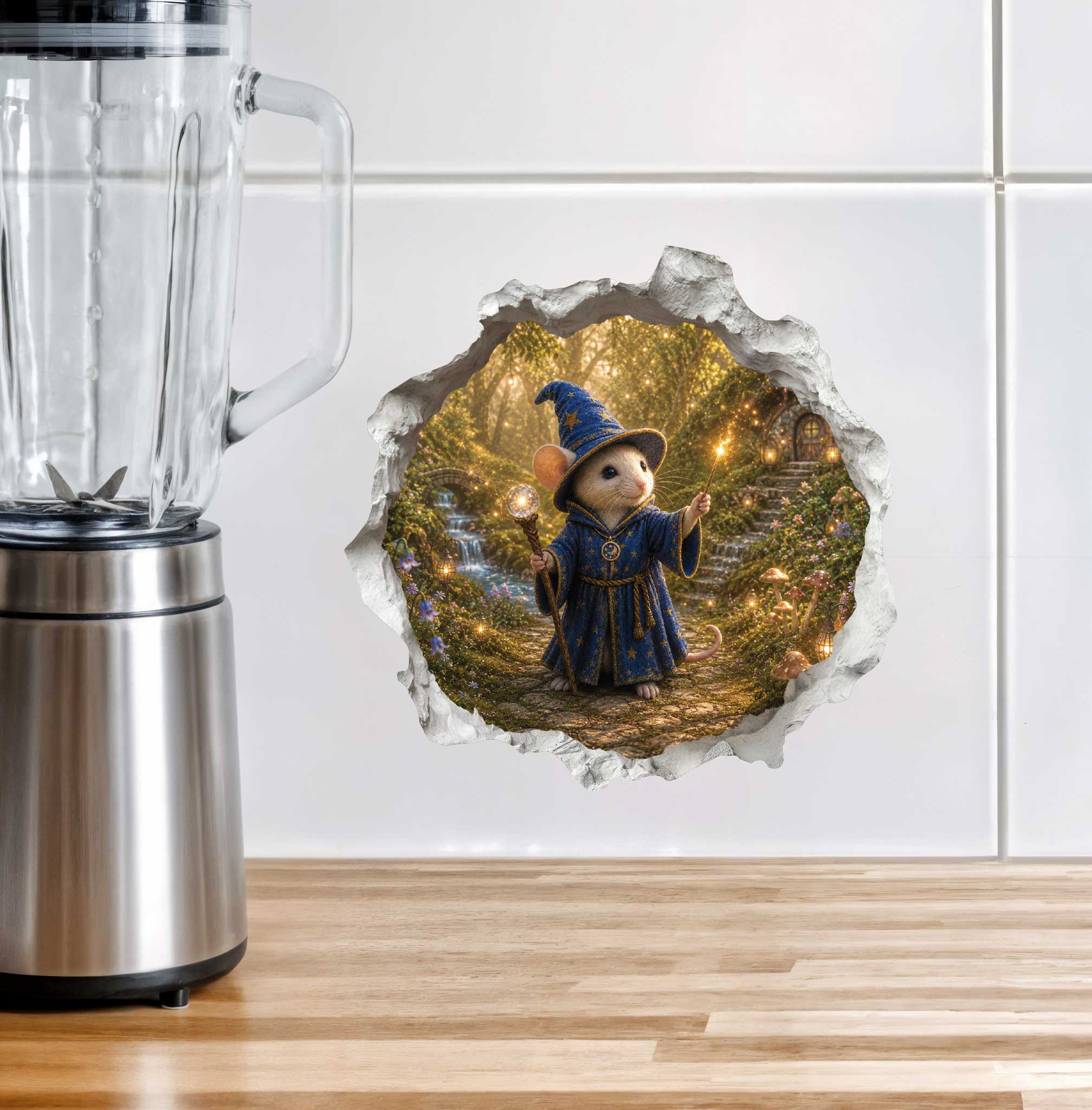 Wizard Mouse Hole Decal