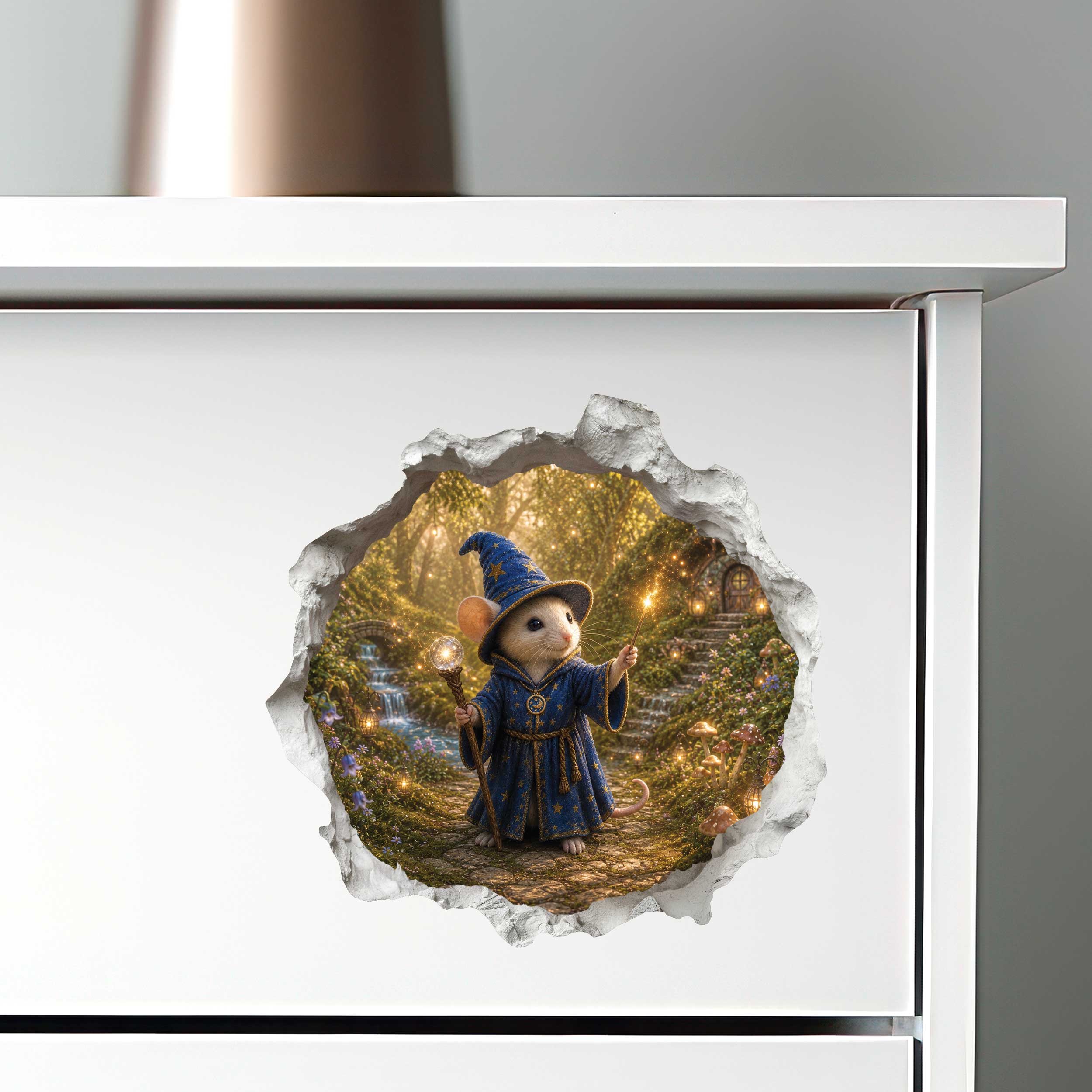 Wizard Mouse Hole Decal