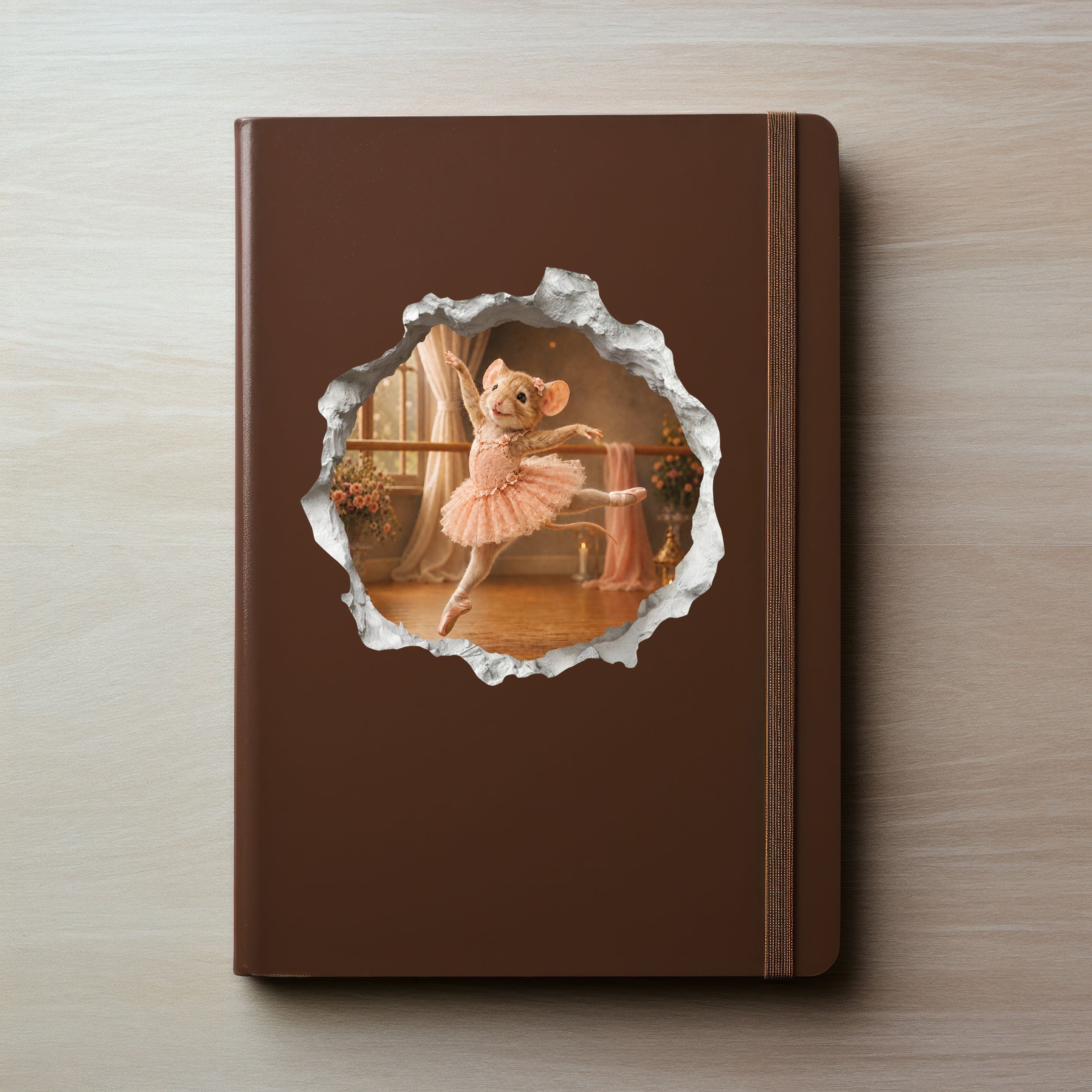 Ballet Ballerina Mouse Hole Decal