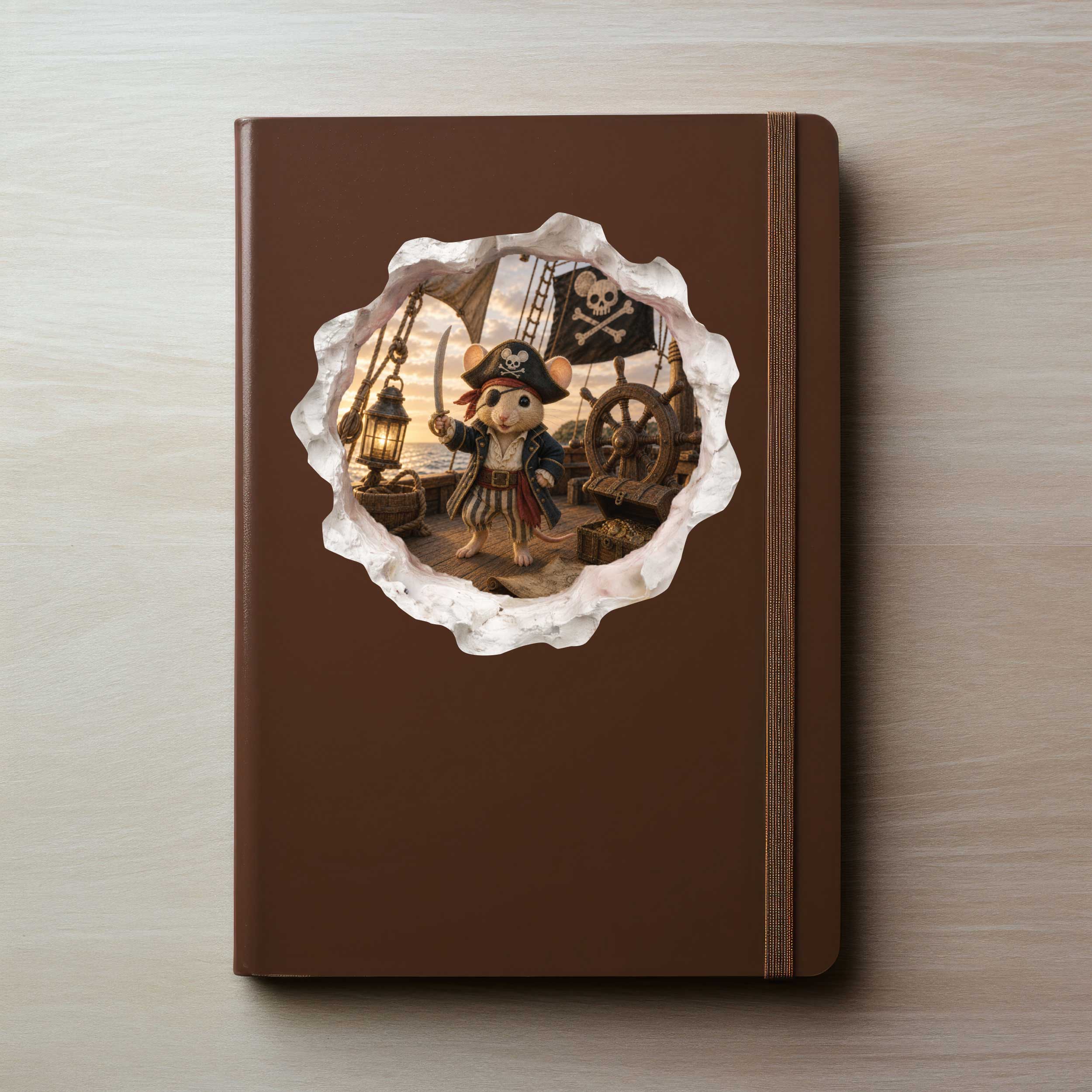 Pirate Mouse Hole Decal