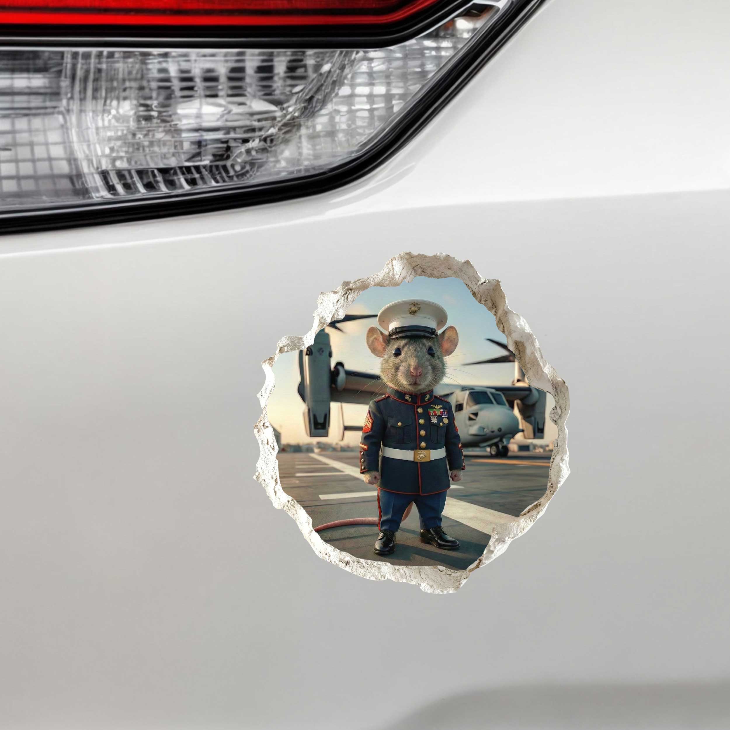 Marine Corps Military Mouse Hole Decal
