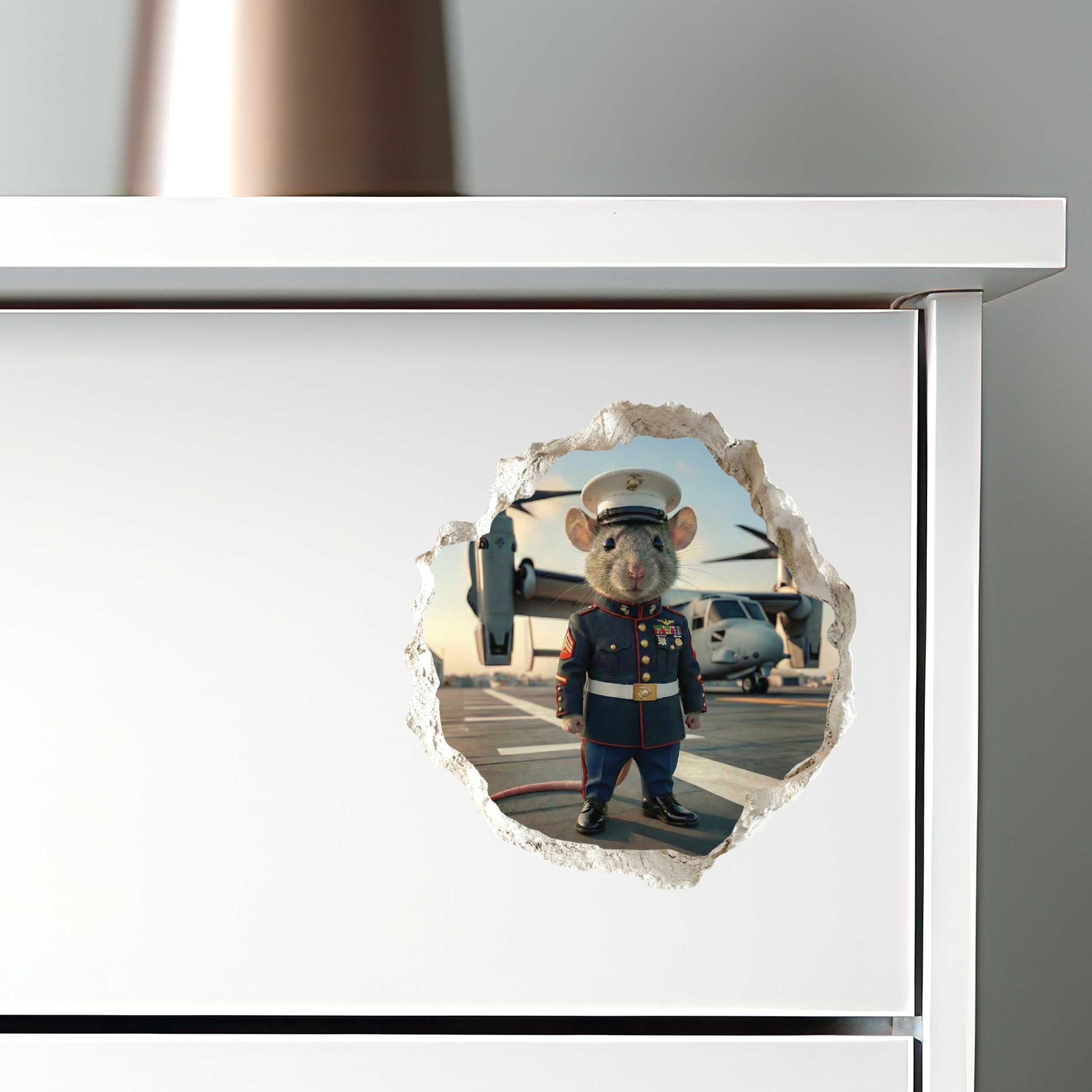 Marine Corps Military Mouse Hole Decal