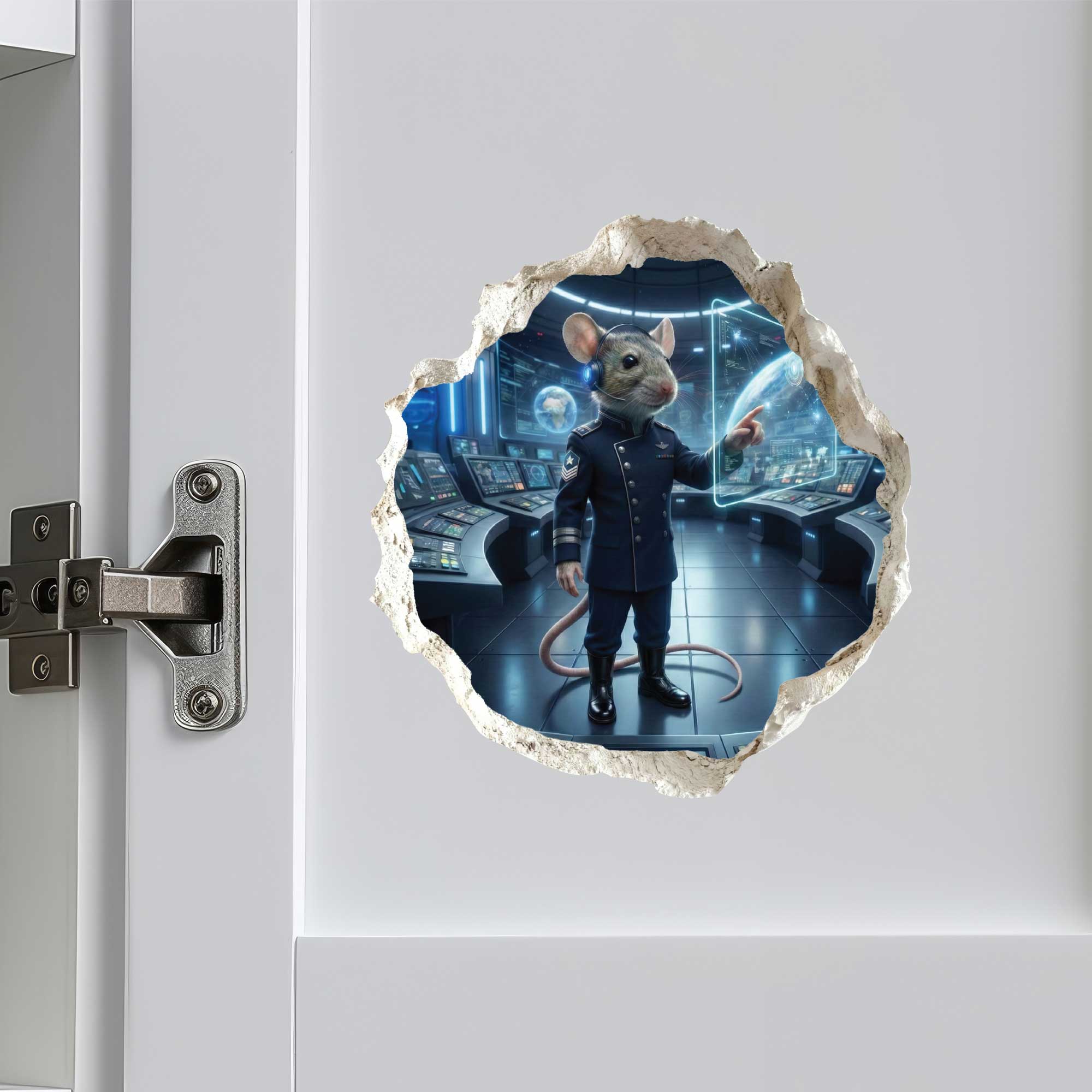 Space Force Mouse Hole Decal
