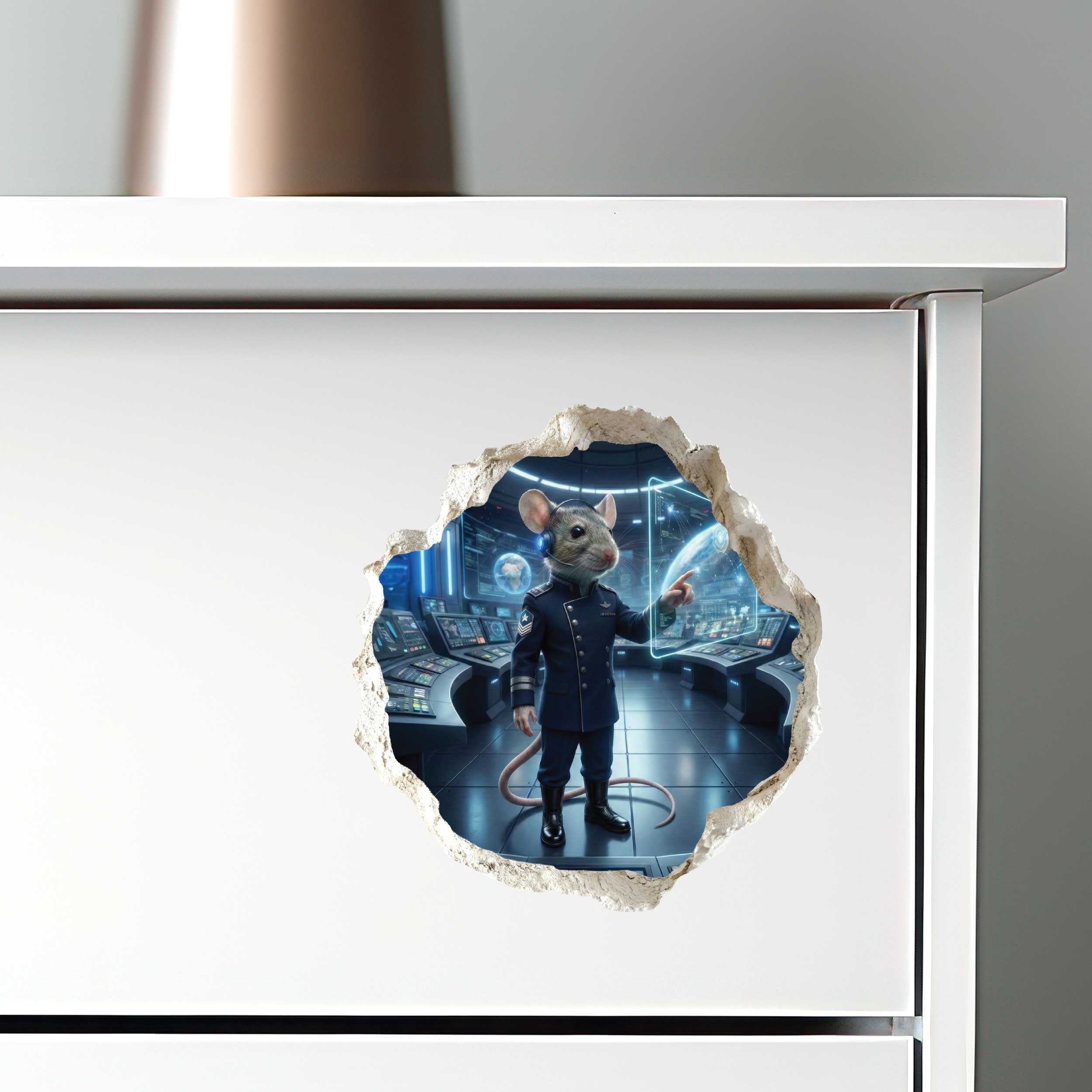 Space Force Mouse Hole Decal
