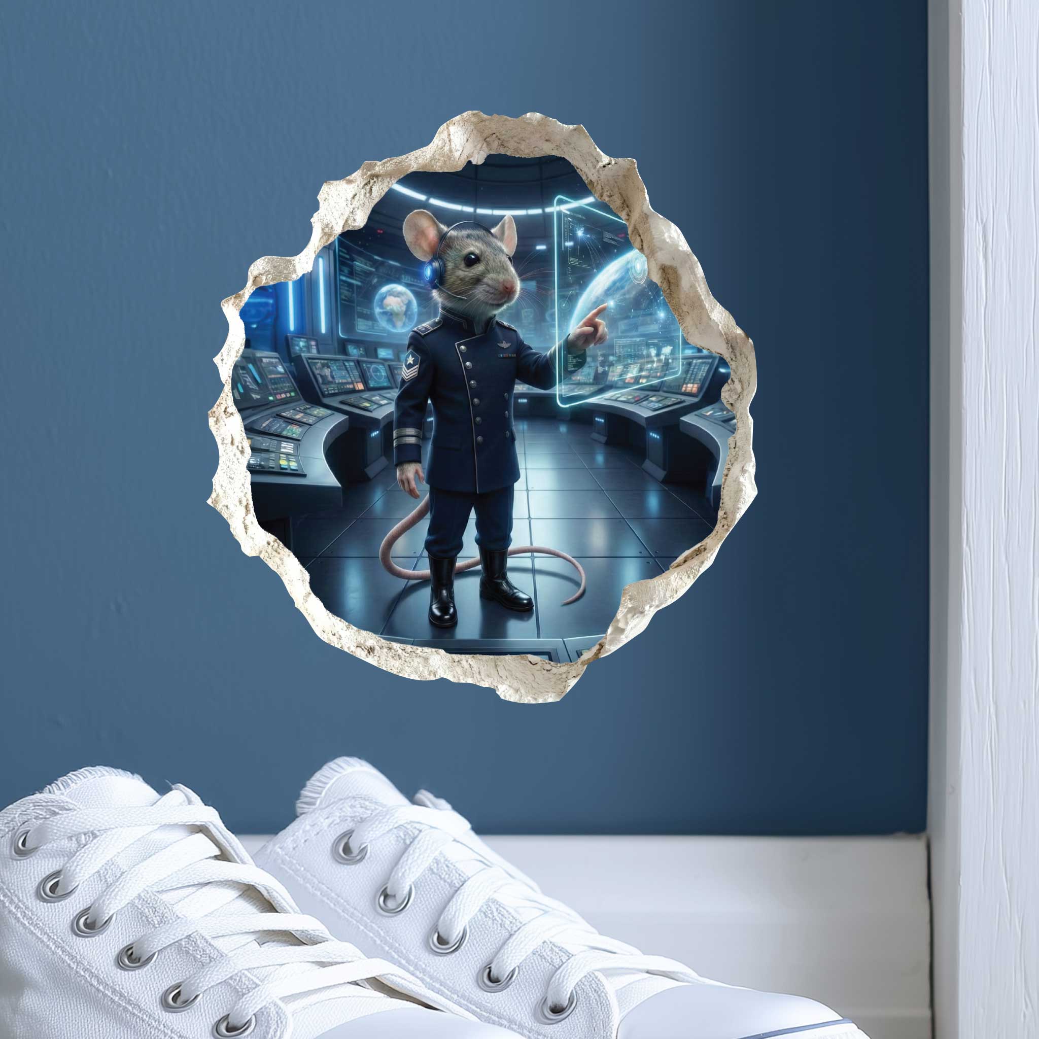 Space Force Mouse Hole Decal
