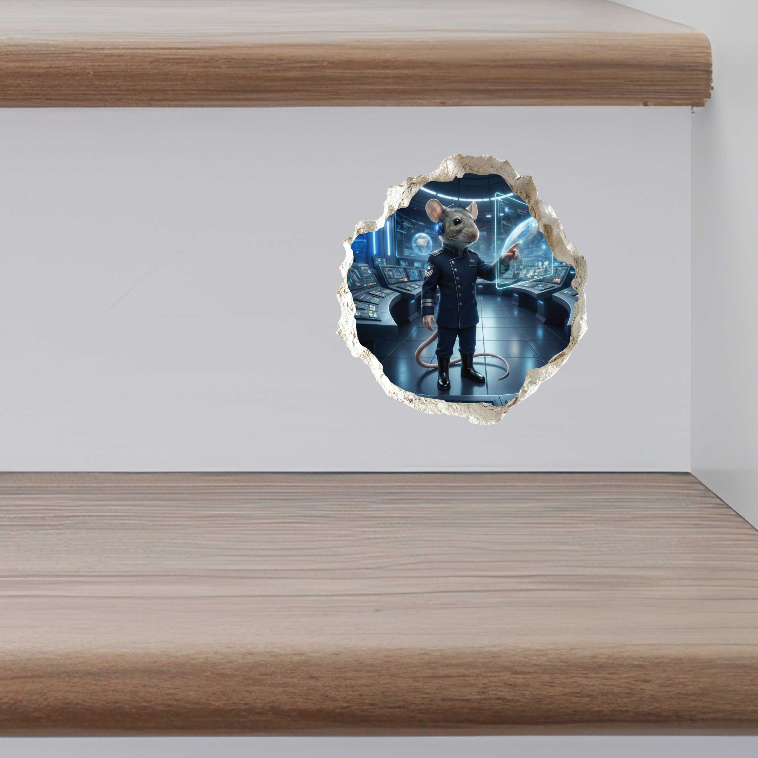 Space Force Mouse Hole Decal
