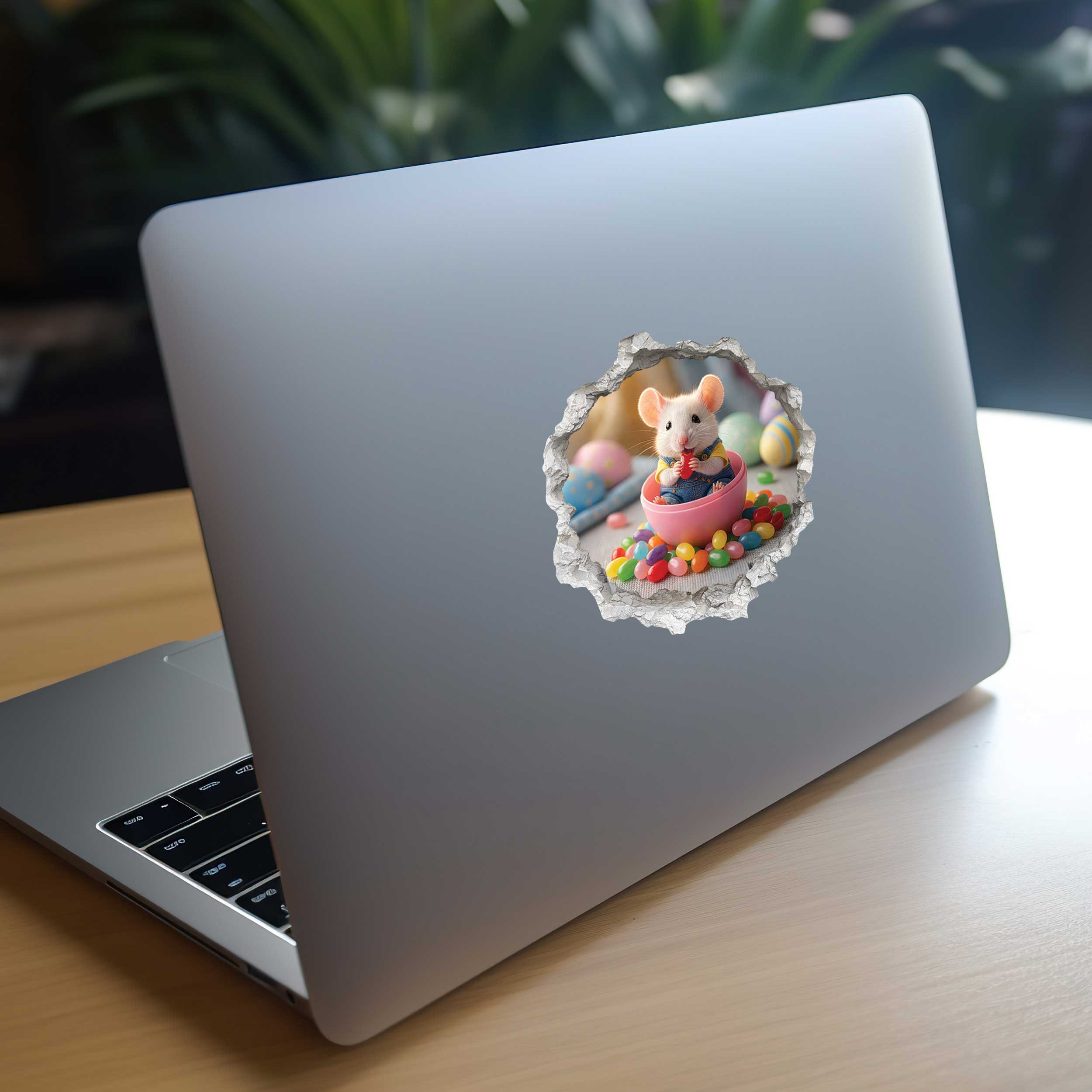 Easter Jelly Bean Mouse Hole Decal 