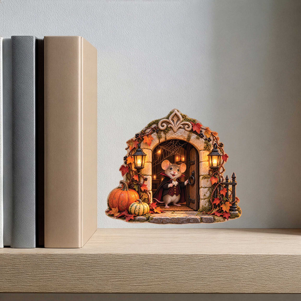 Halloween Vampire Dracula Mouse Hole Decal