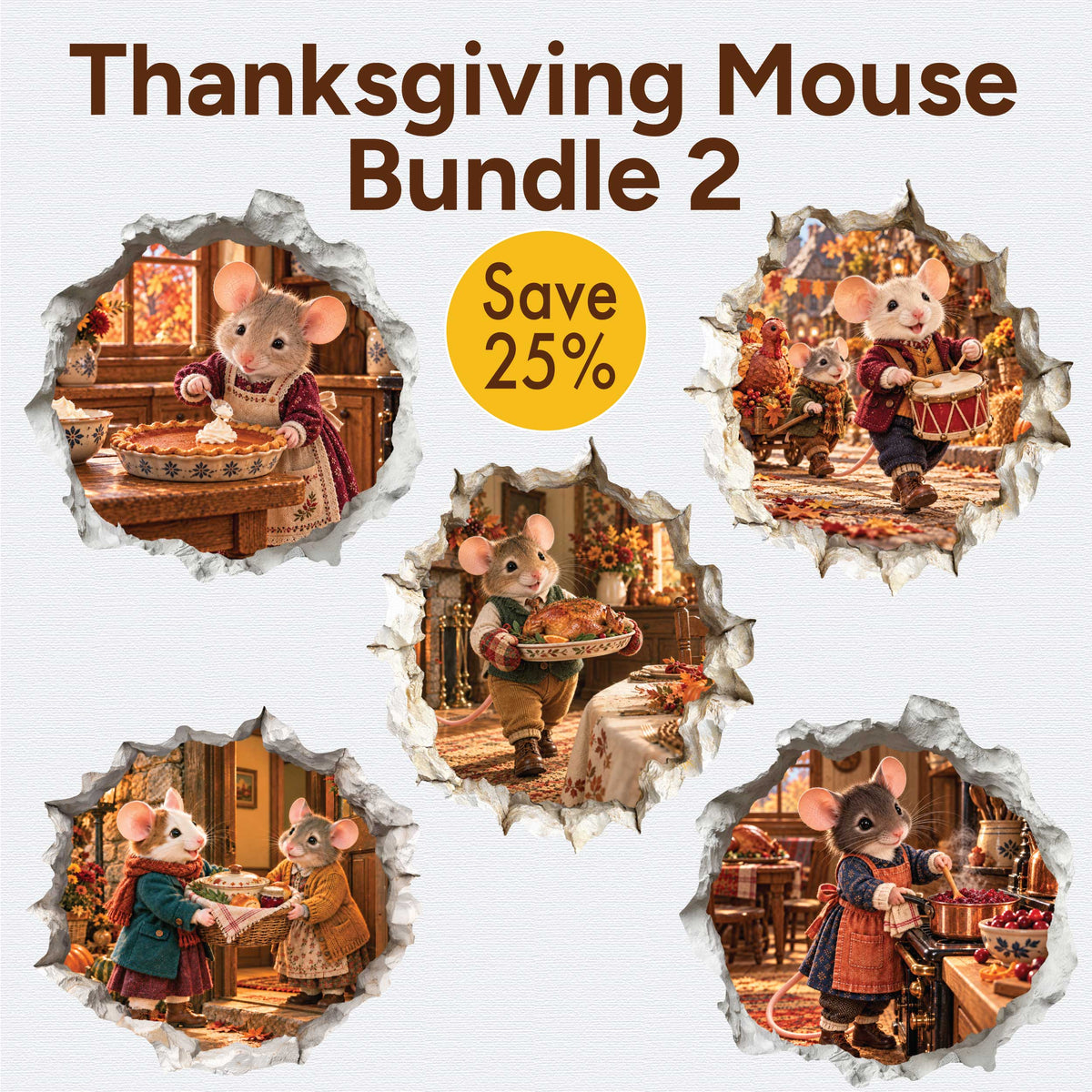 Thanksgiving Mouse Bundle 2