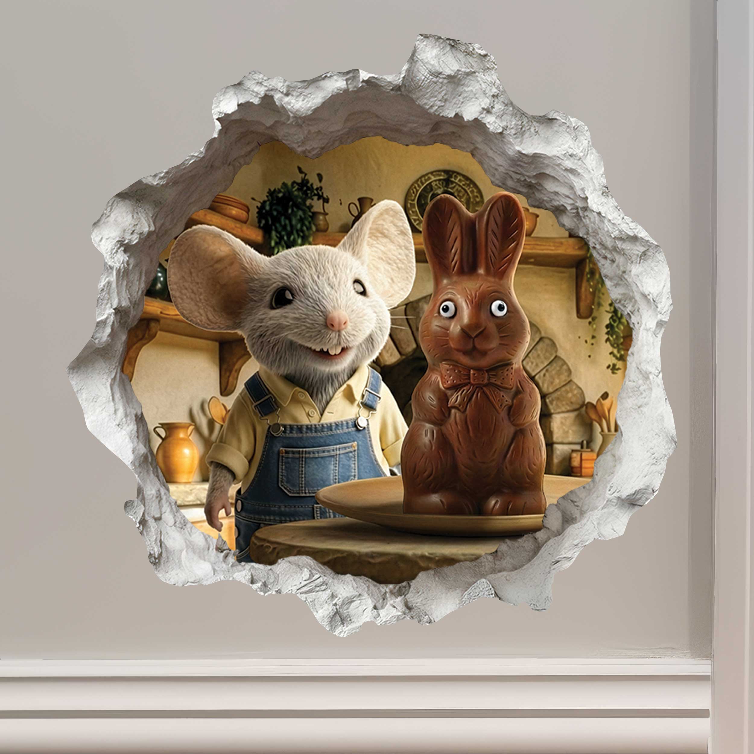 Wallington Mice Easter Tales Hardback Book with Mouse Hole & Egg Decals