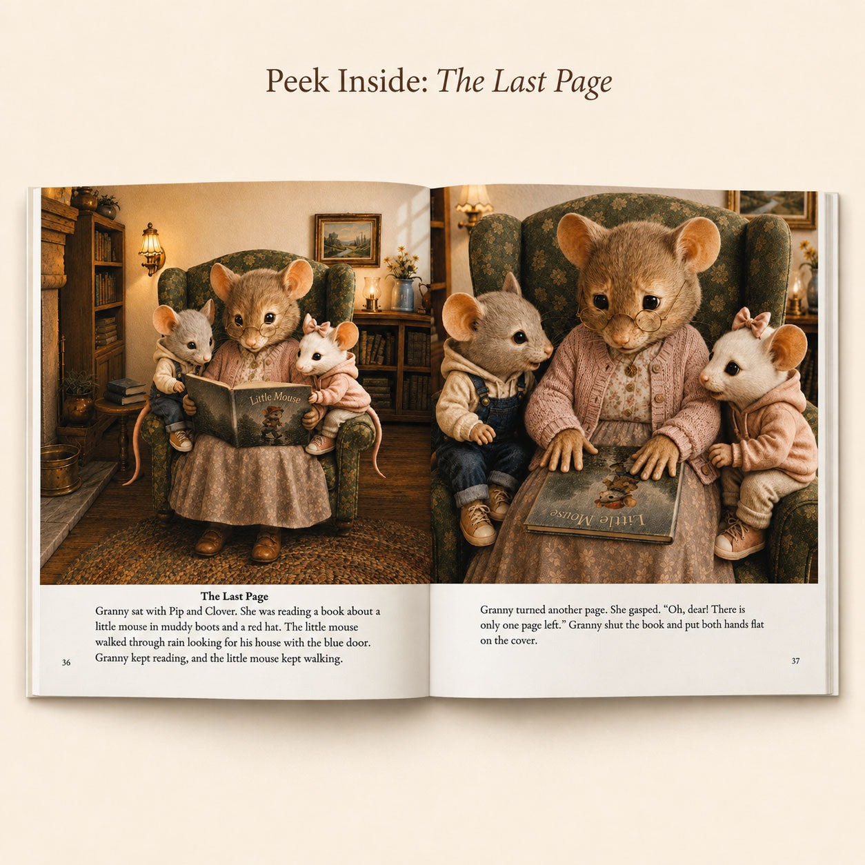 Grandma Tales Hardback Storybook & Mouse Hole Decal Set