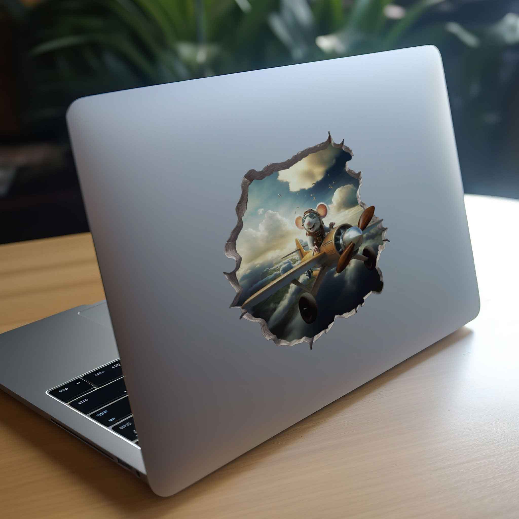 Airplane Mouse Hole Decal - My Wonderful Walls