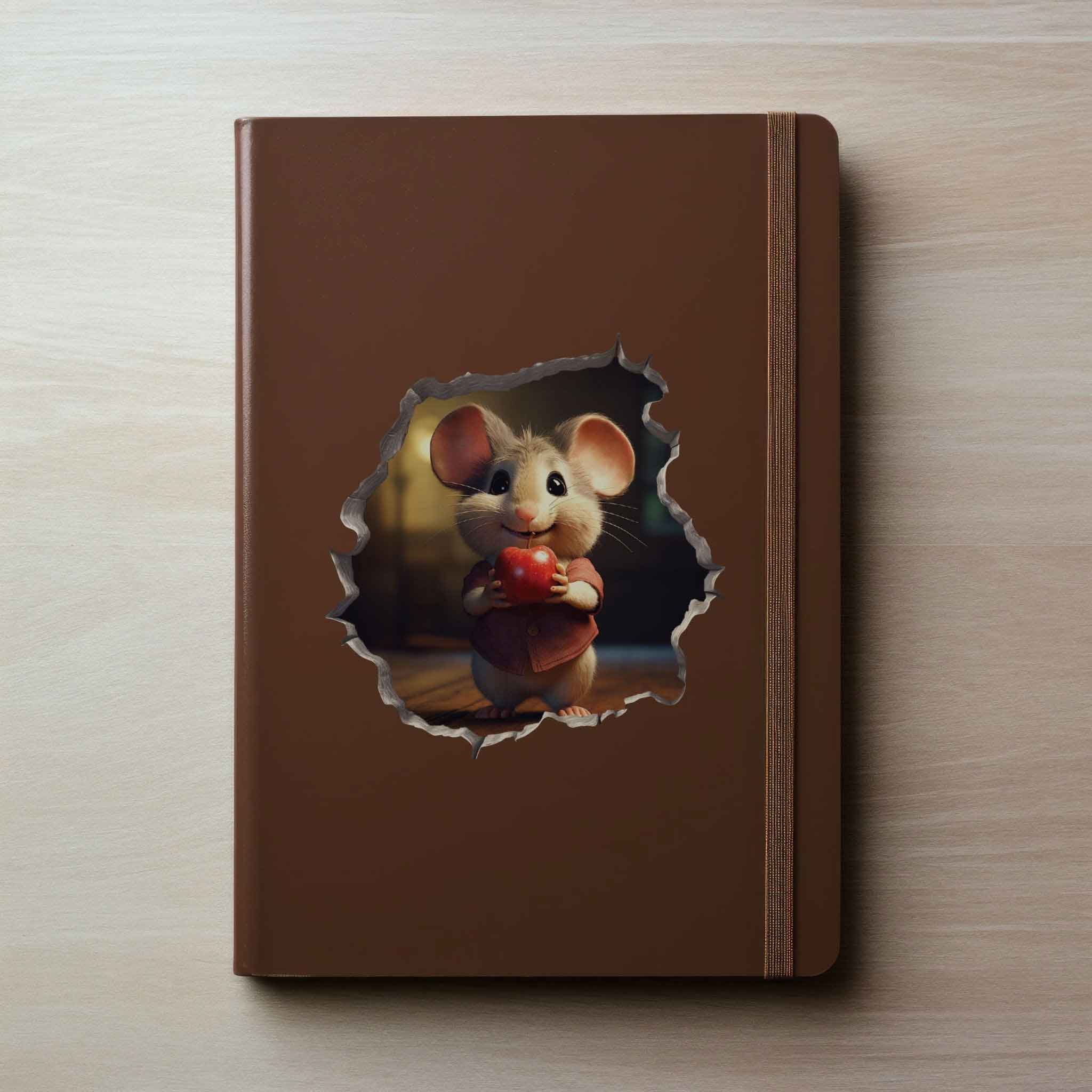 Apple Mouse Hole Decal - My Wonderful Walls