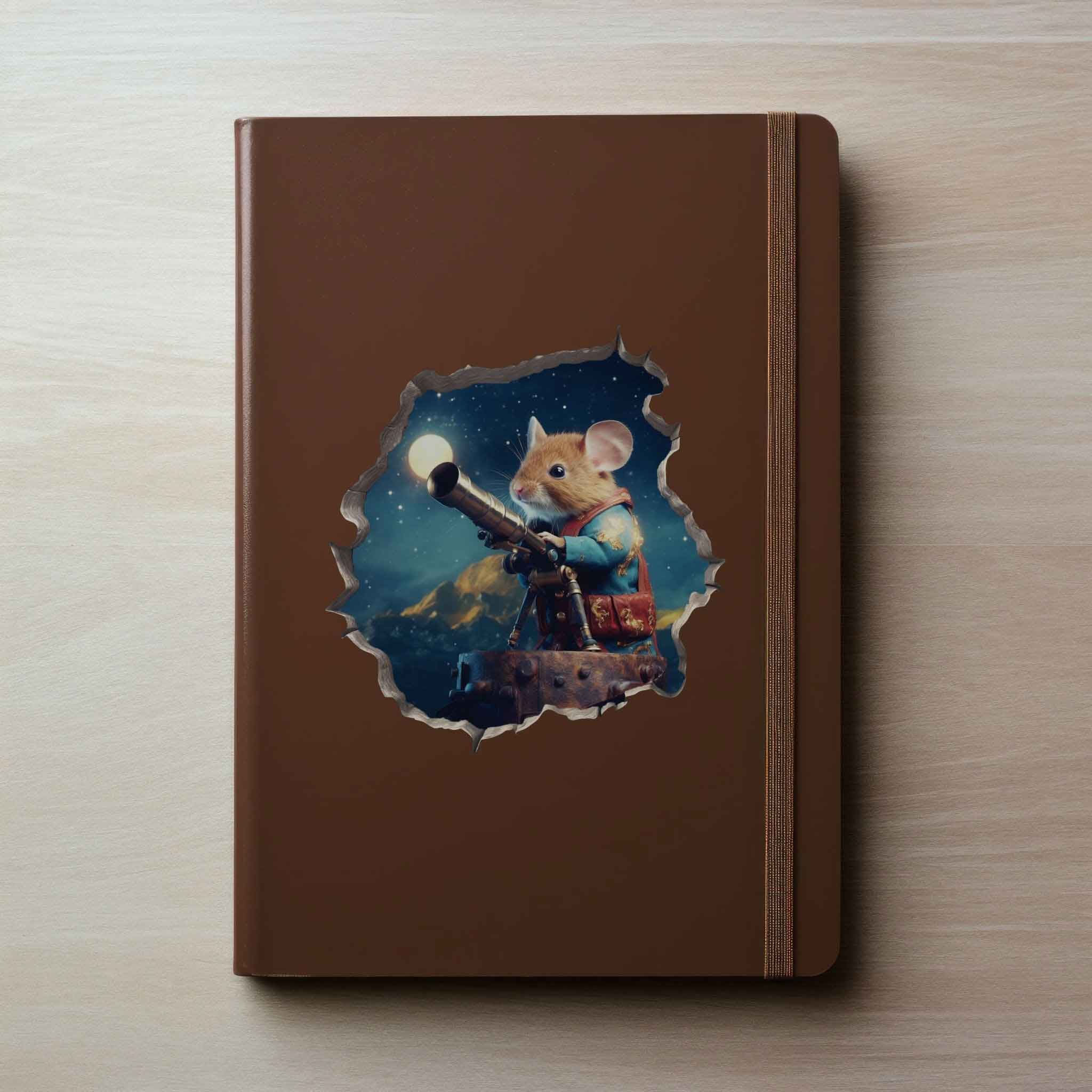 Astronomer Mouse Hole Decal - My Wonderful Walls