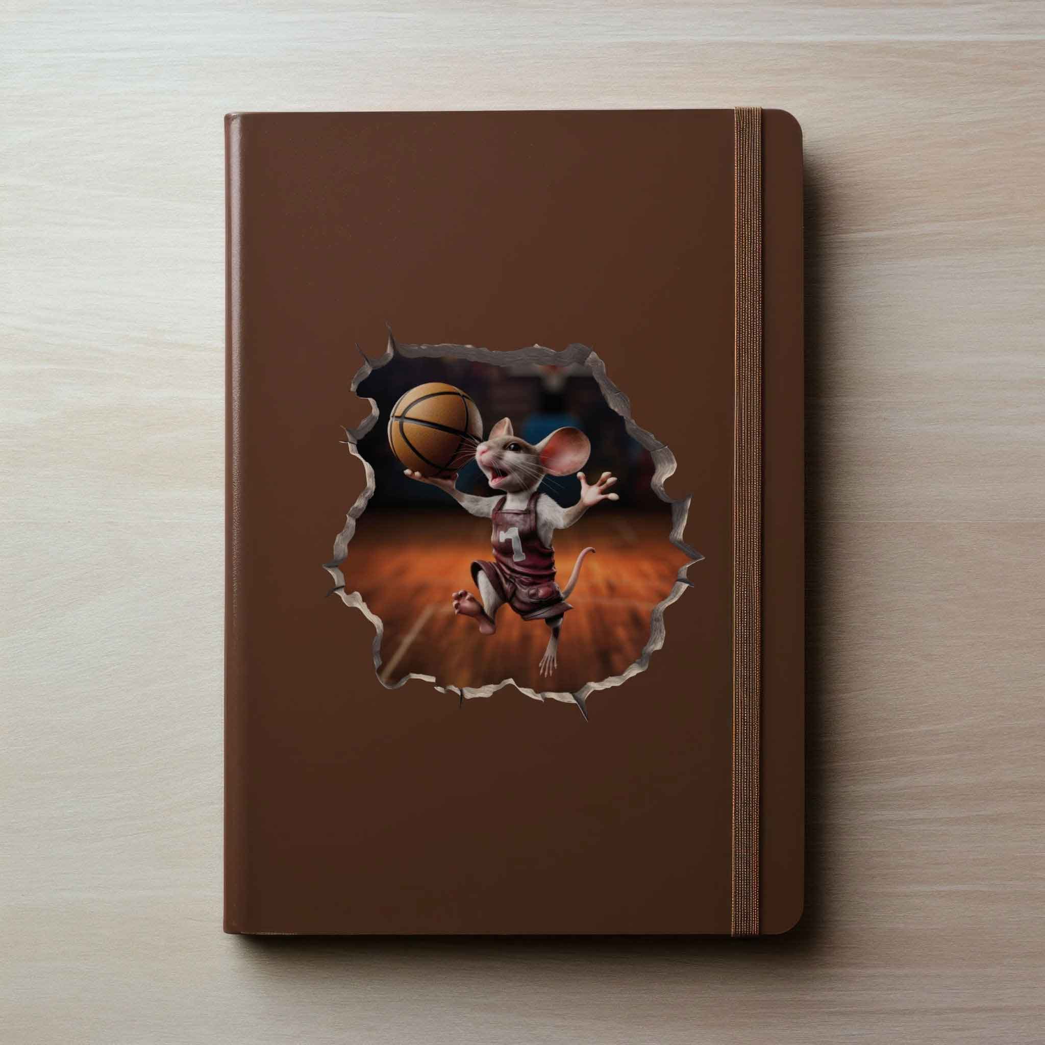 Basketball Mouse Hole Decal - My Wonderful Walls