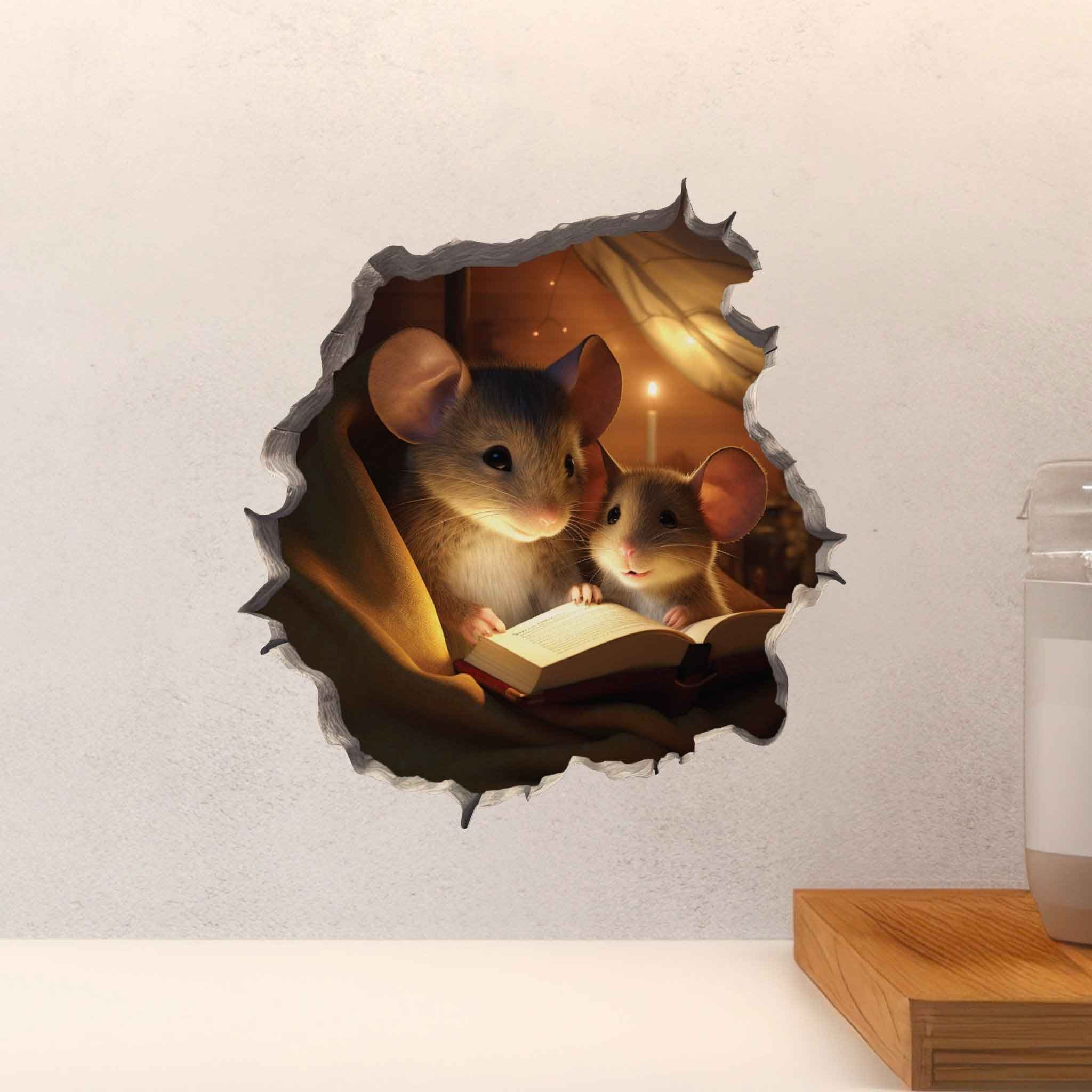 Bedtime Tales Mouse Hole Decal - My Wonderful Walls