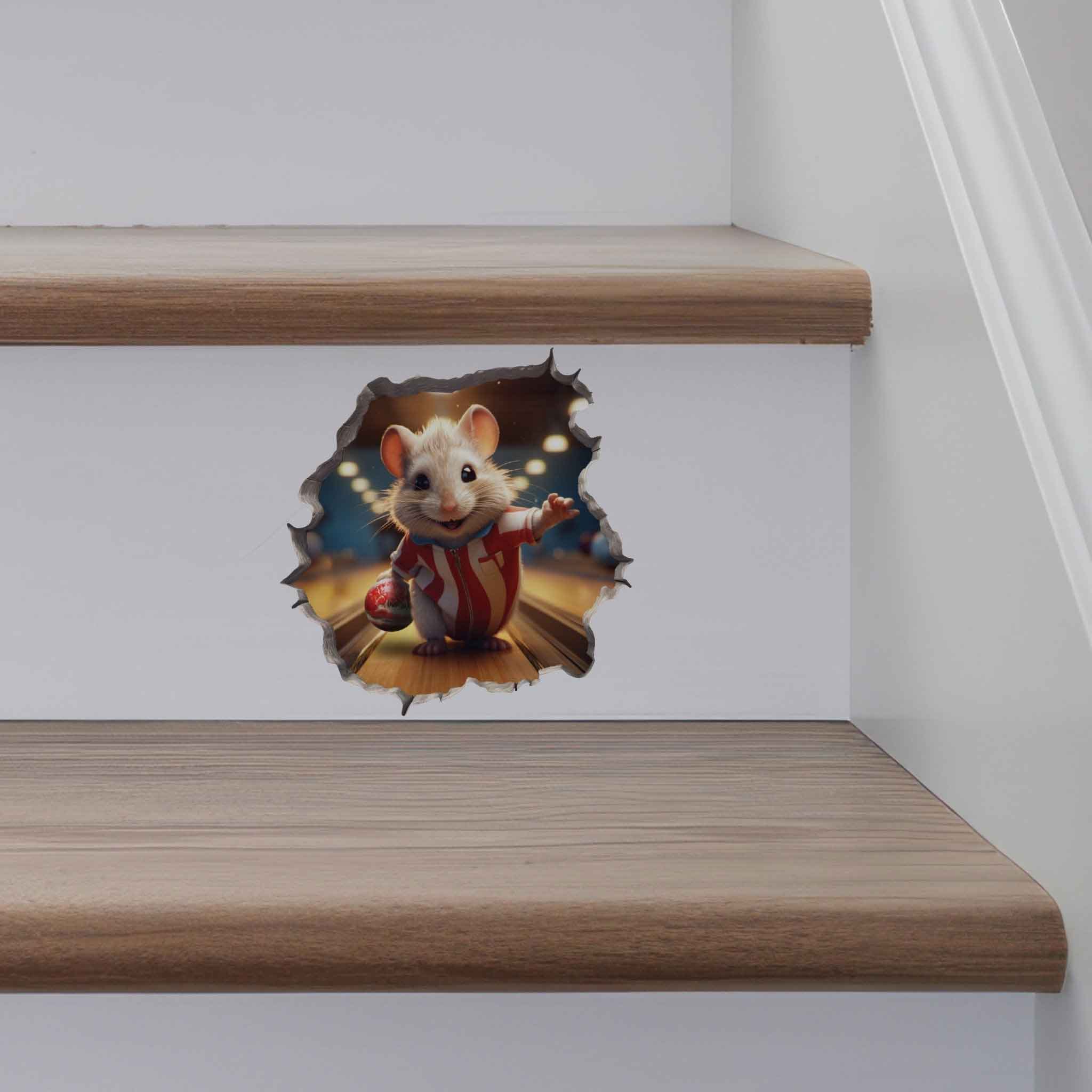Bowling Mouse Hole Decal - My Wonderful Walls