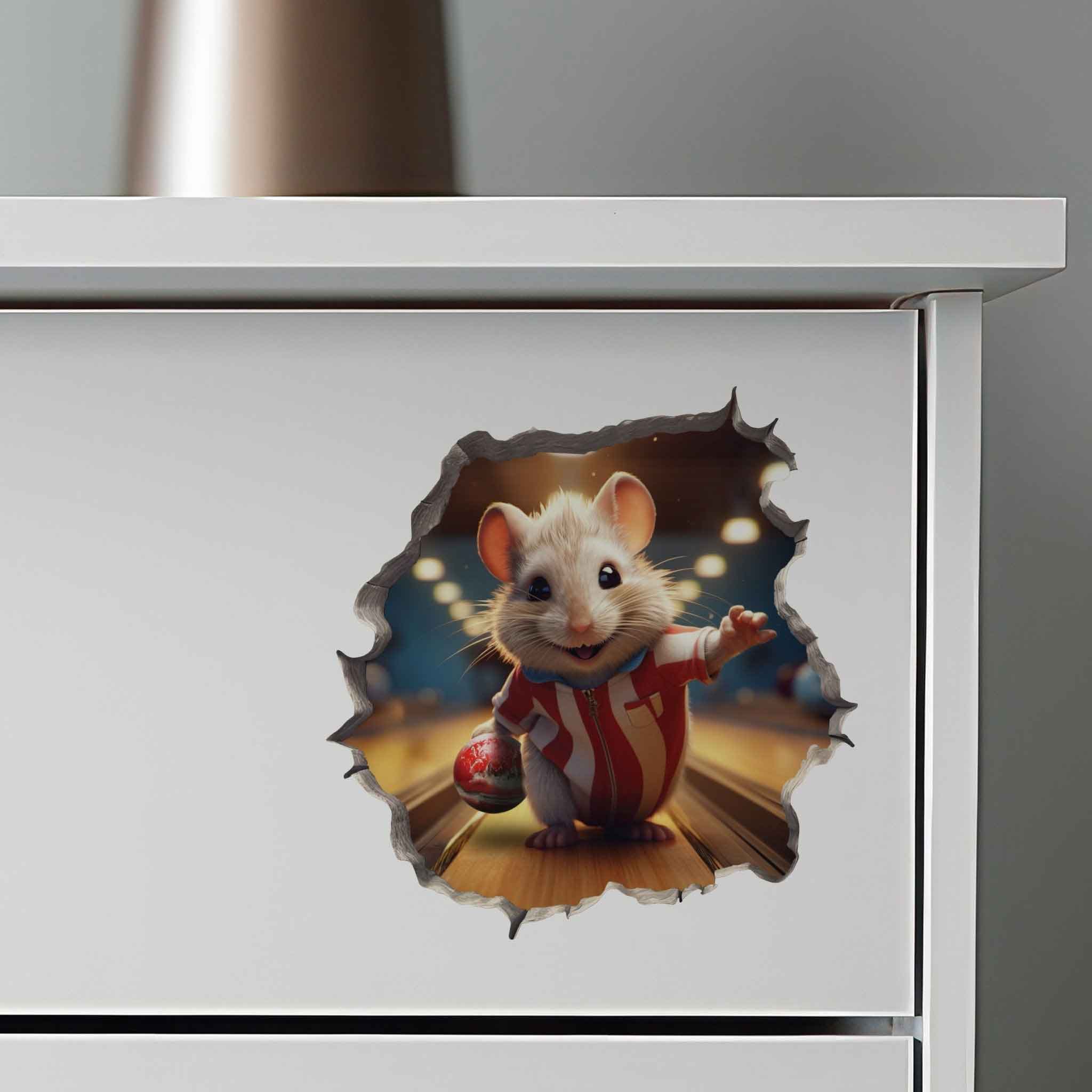 Bowling Mouse Hole Decal - My Wonderful Walls