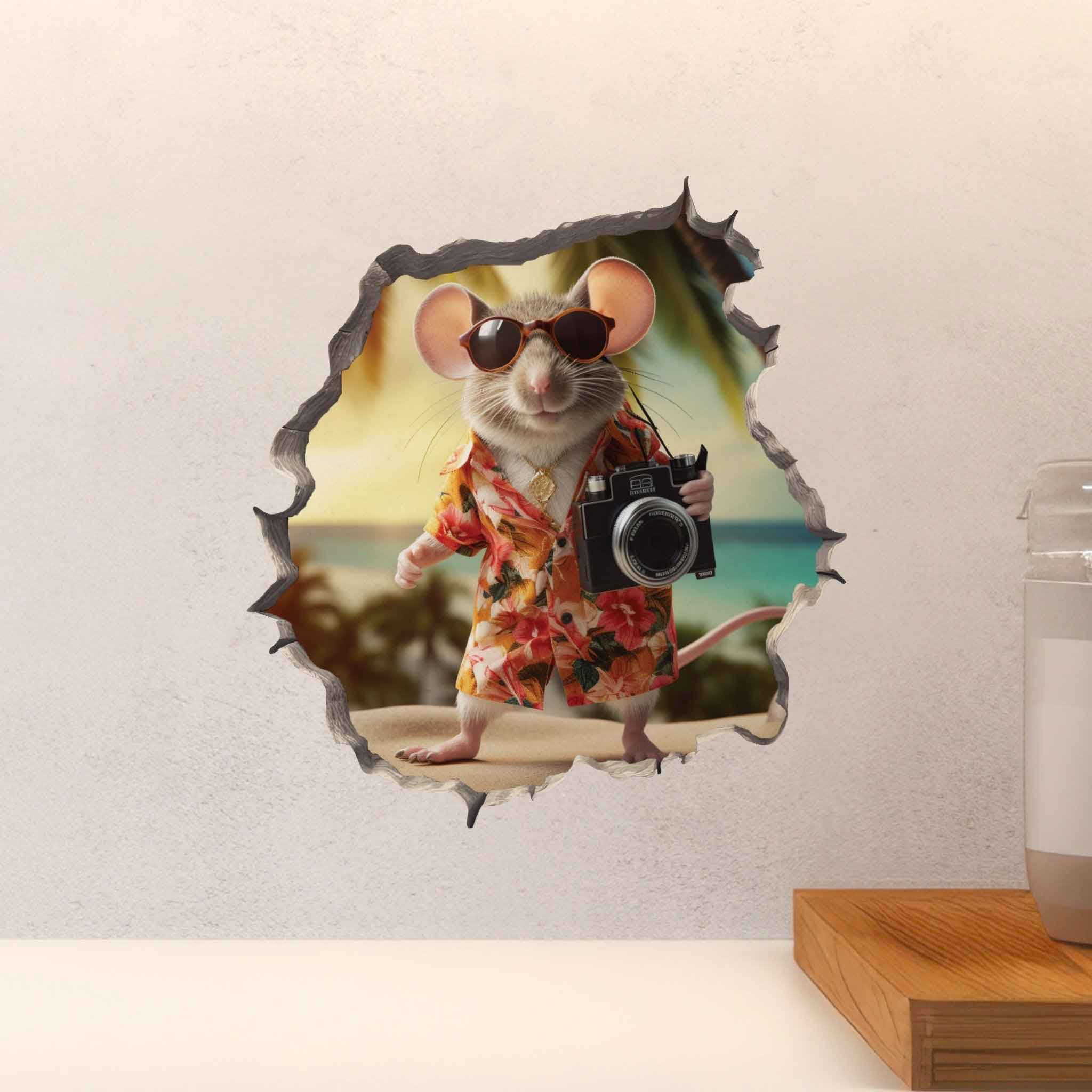 Camera Mouse Hole Decal - My Wonderful Walls