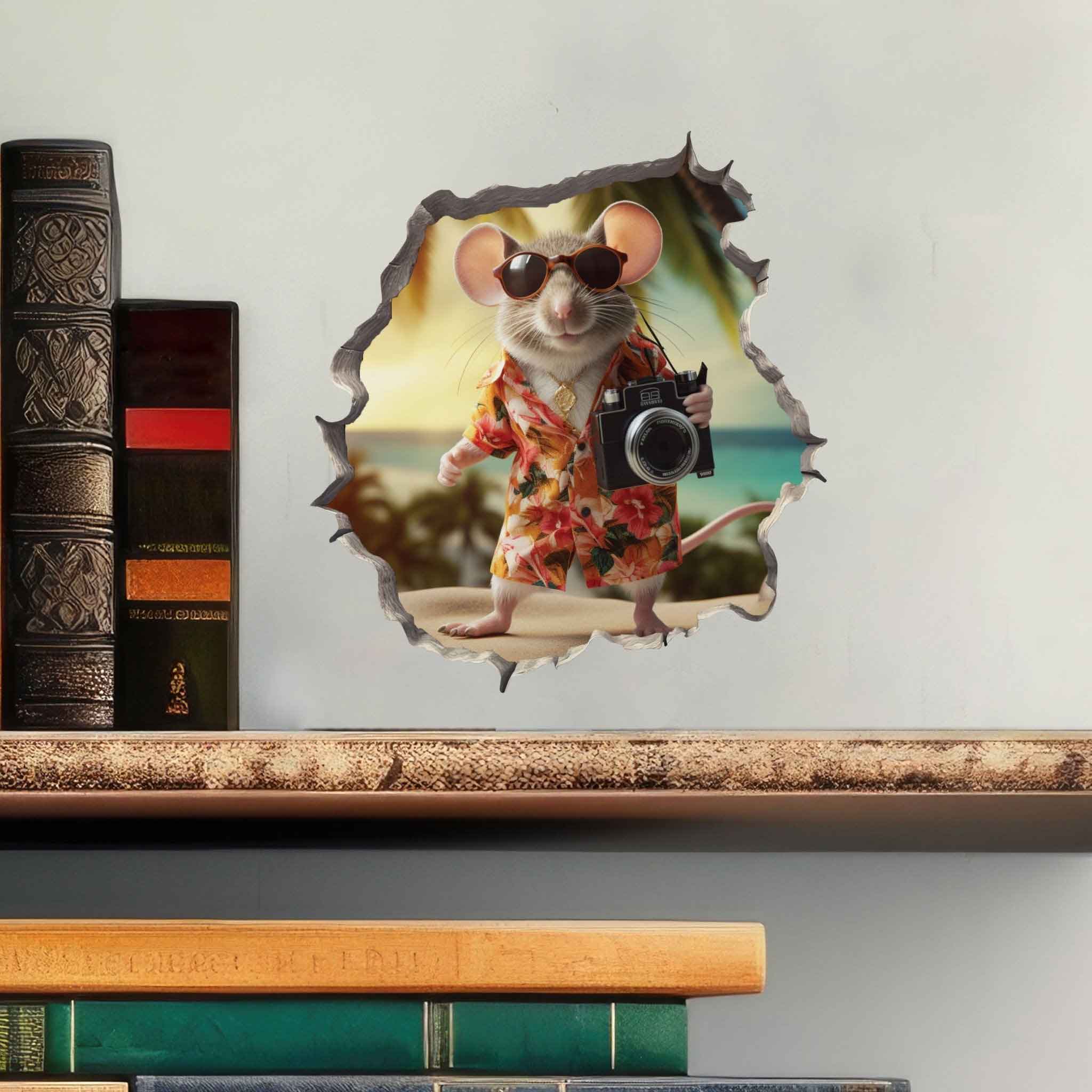 Camera Mouse Hole Decal - My Wonderful Walls