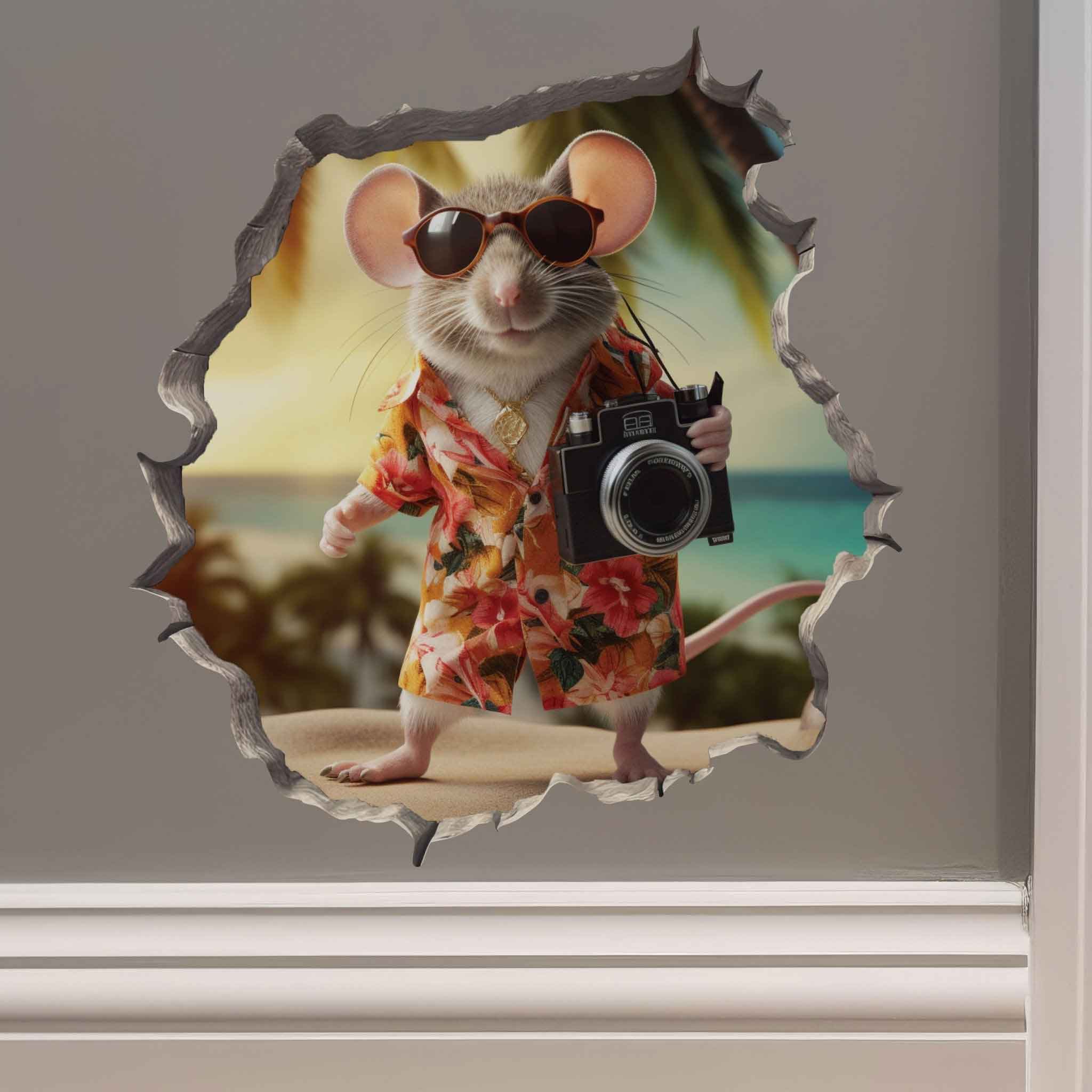 Camera Mouse Hole Decal - My Wonderful Walls
