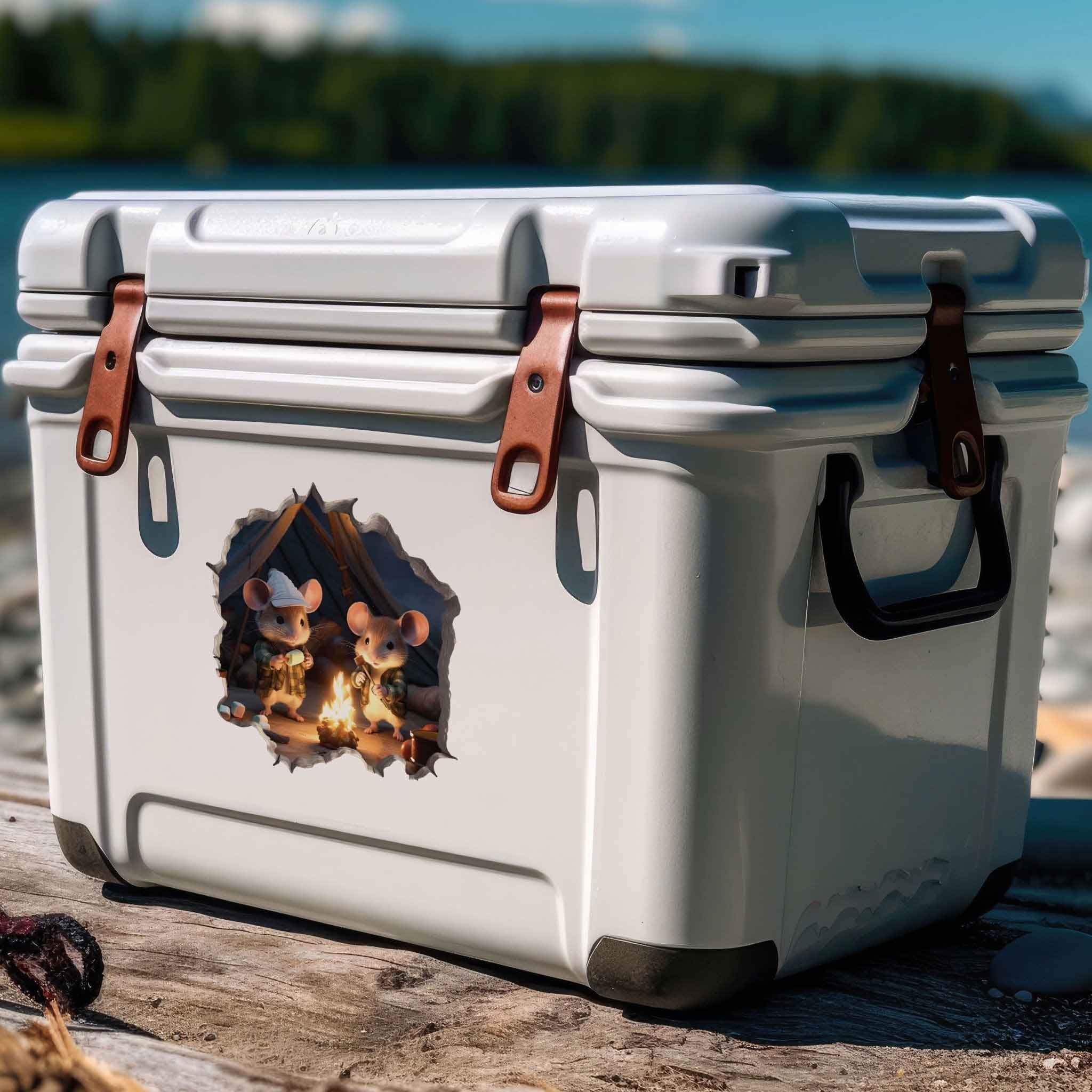 Camping Mouse Hole Decal - My Wonderful Walls