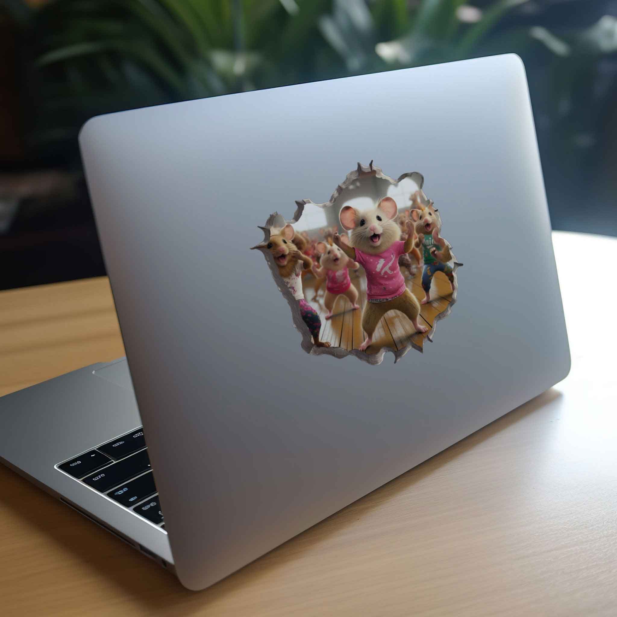 Cardio Dance Workout Mouse Hole Decal - My Wonderful Walls