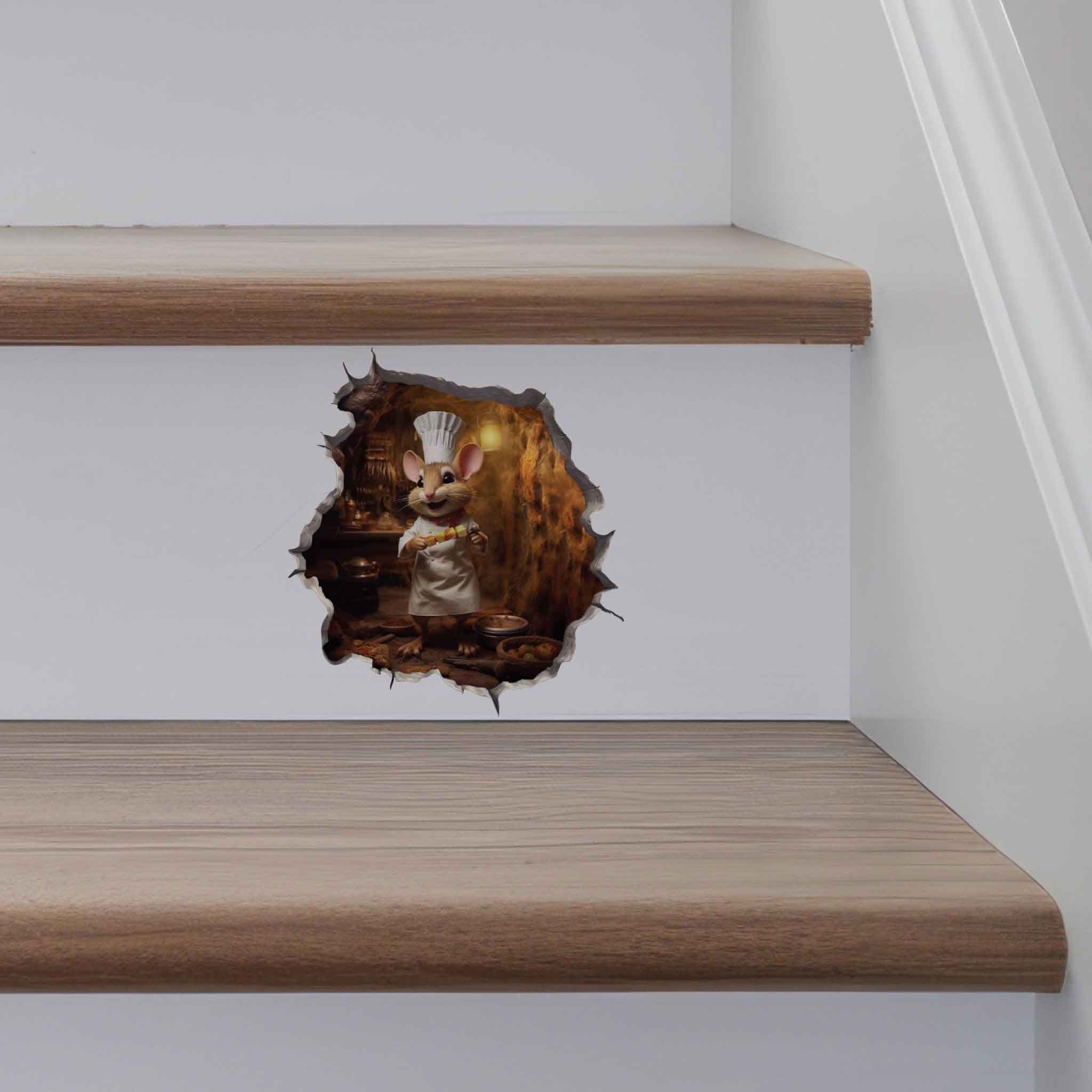 Chef Mouse Hole Decal - My Wonderful Walls