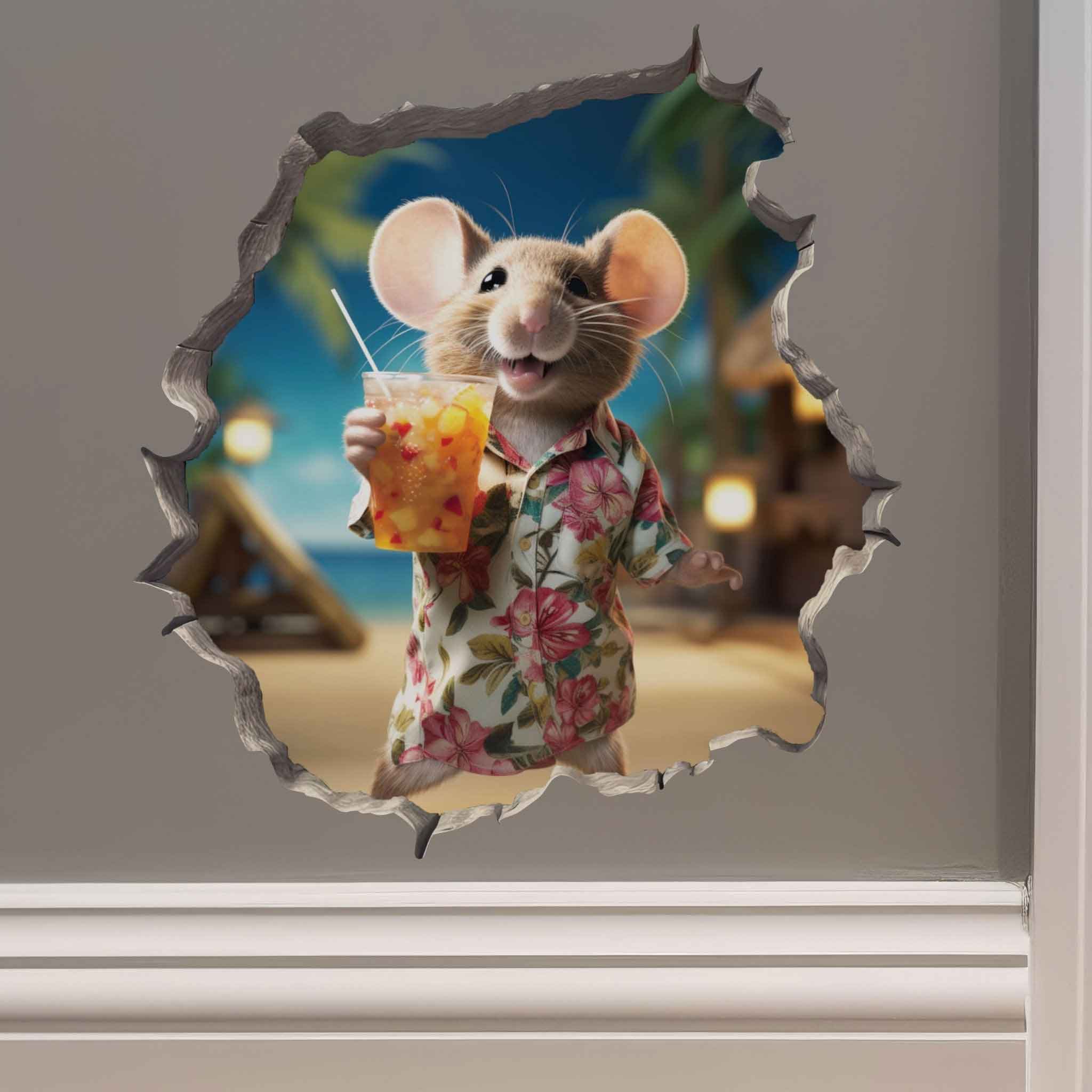Cocktail Mouse Hole Decal - My Wonderful Walls