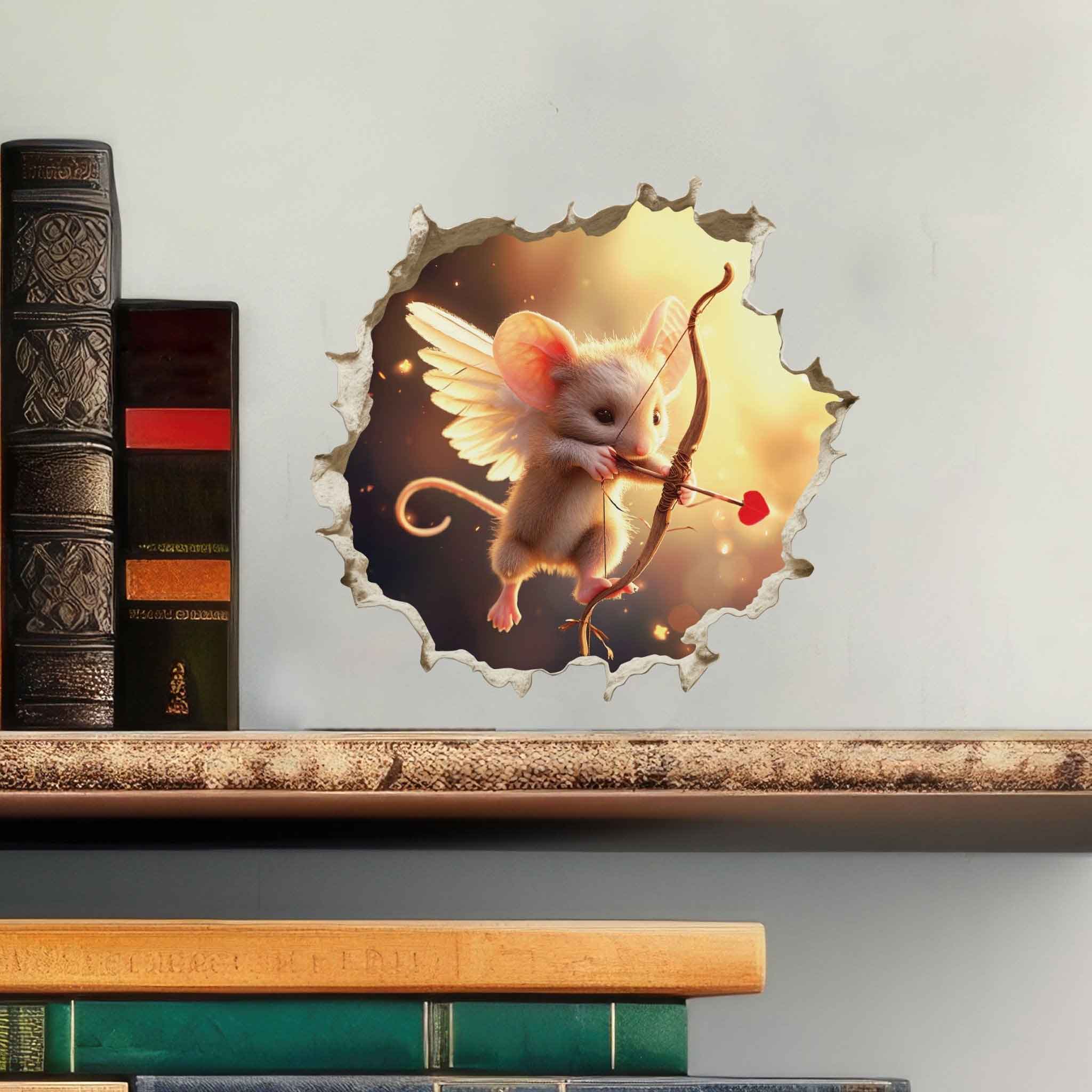 Cupid Mouse Hole Decal - My Wonderful Walls