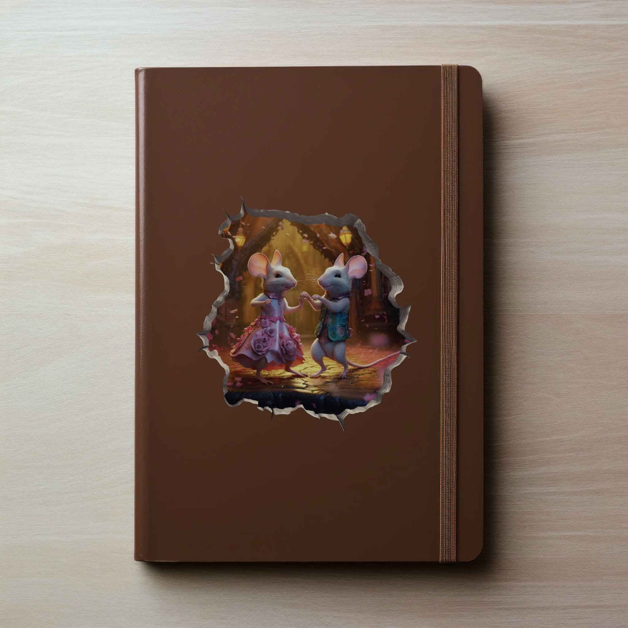 Dancing Couple Mouse Hole Decal - My Wonderful Walls