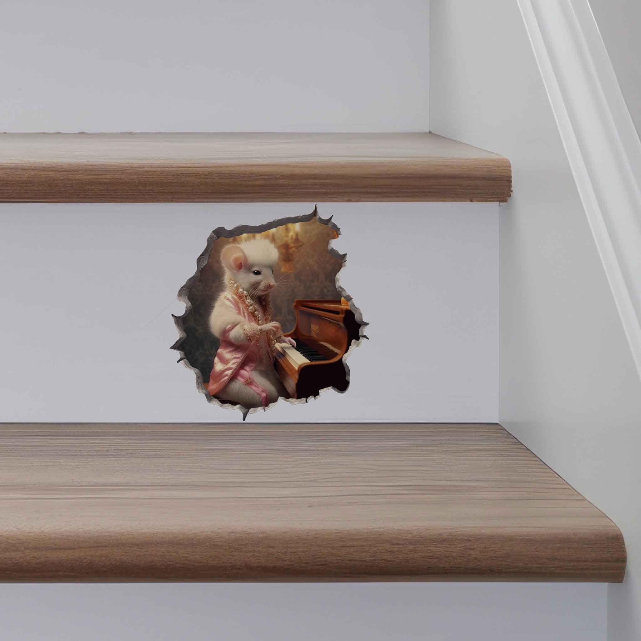 Extravagant Piano Mouse Hole Decal - My Wonderful Walls