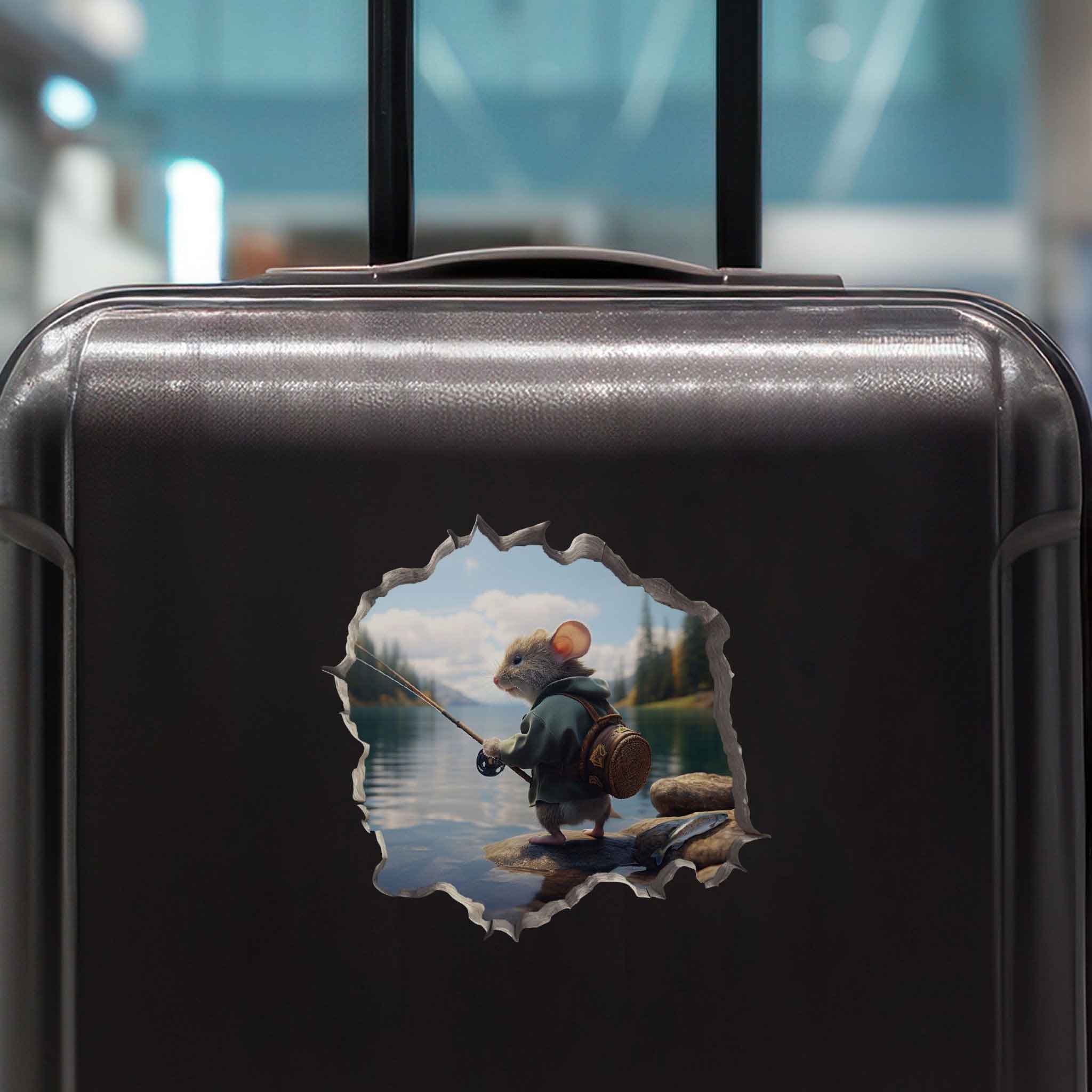 Fisherman Mouse Hole Decal - My Wonderful Walls