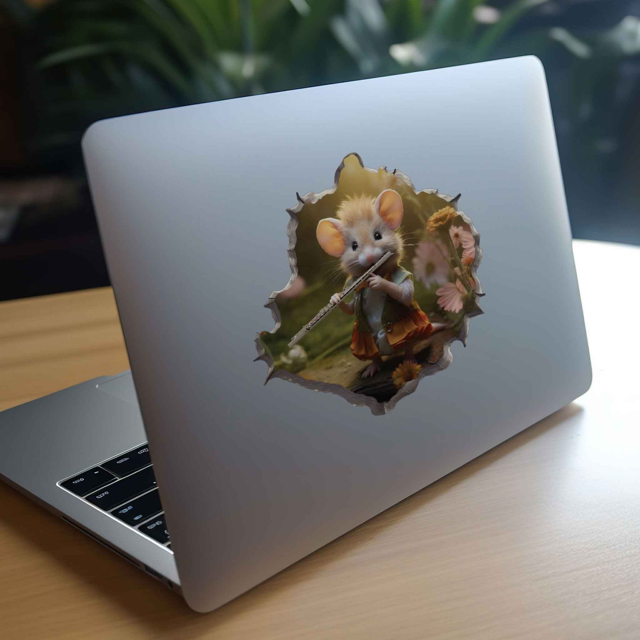 Flute Mouse Hole Decal - My Wonderful Walls