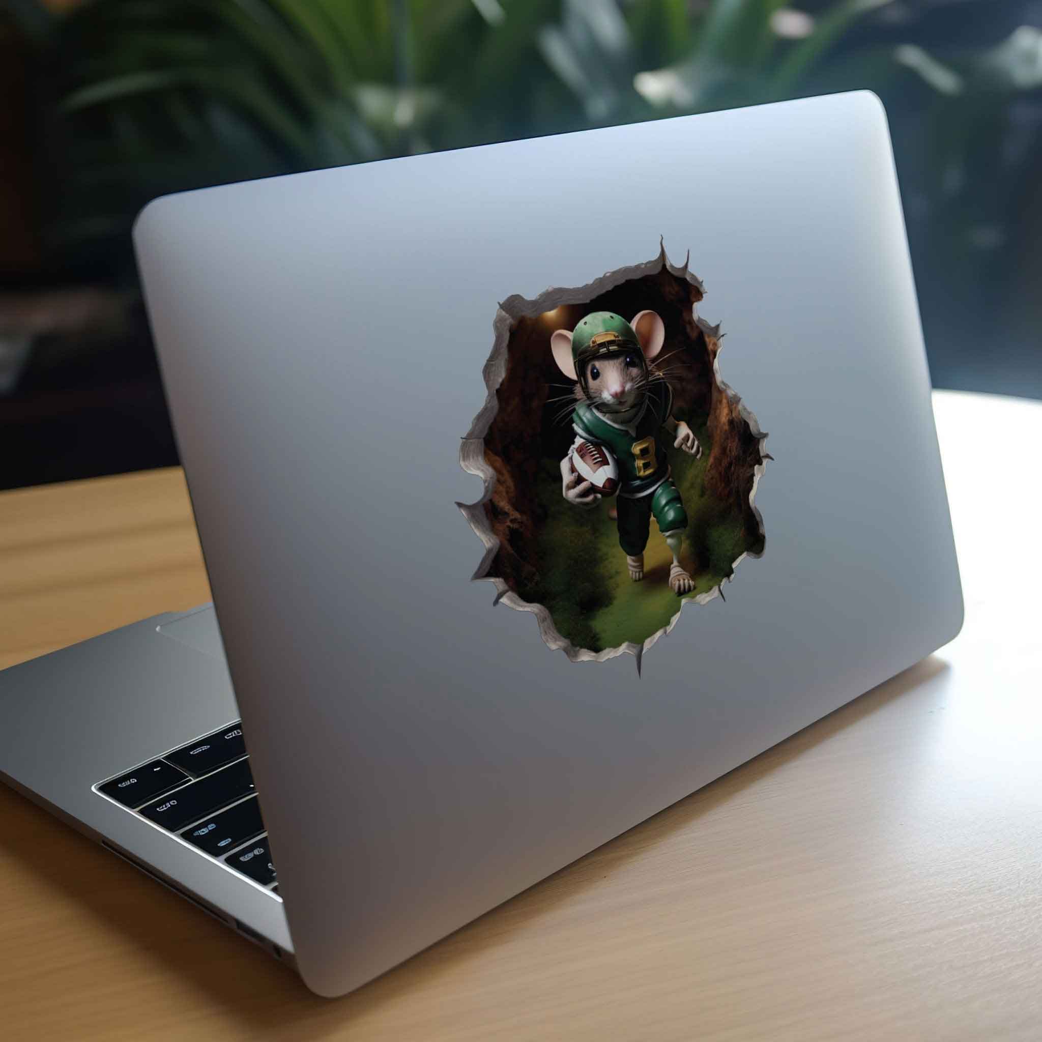 Football Mouse Hole Decal - My Wonderful Walls