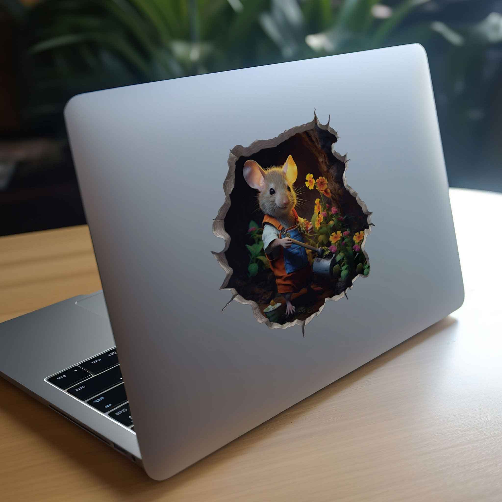 Gardener Mouse Hole Decal - My Wonderful Walls
