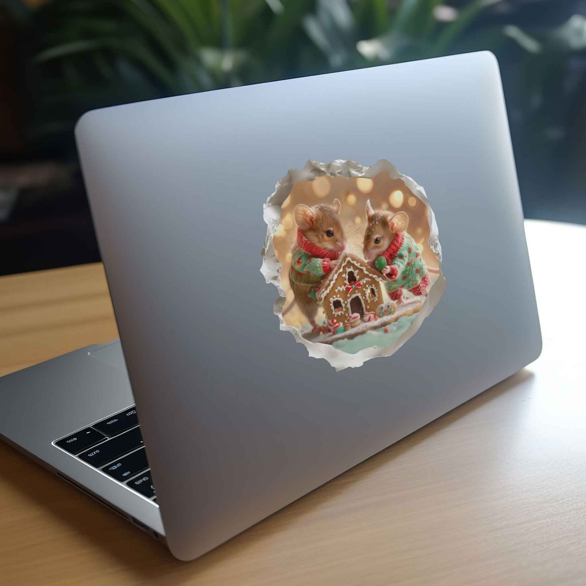 Gingerbread House Mouse Hole Decal - My Wonderful Walls