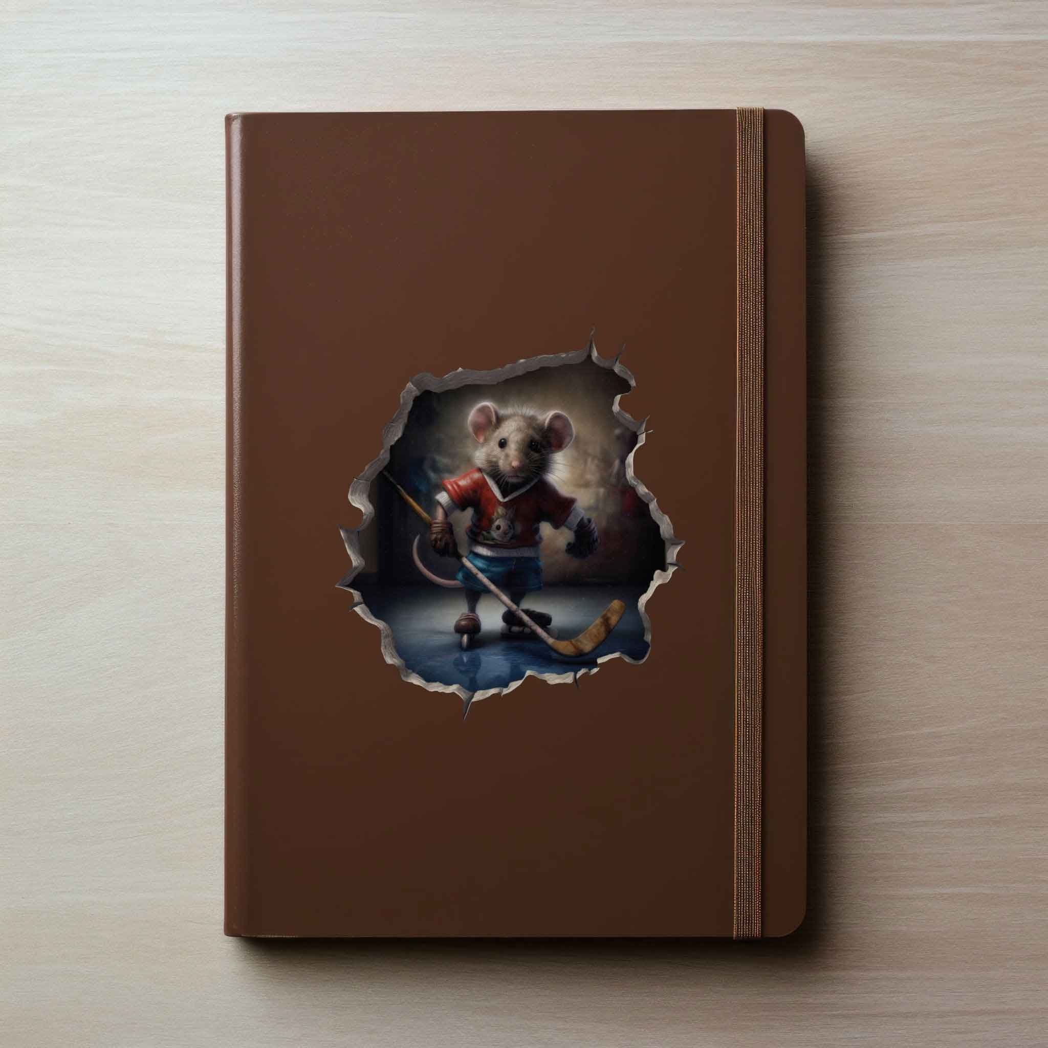 Hockey Mouse Hole Decal - My Wonderful Walls