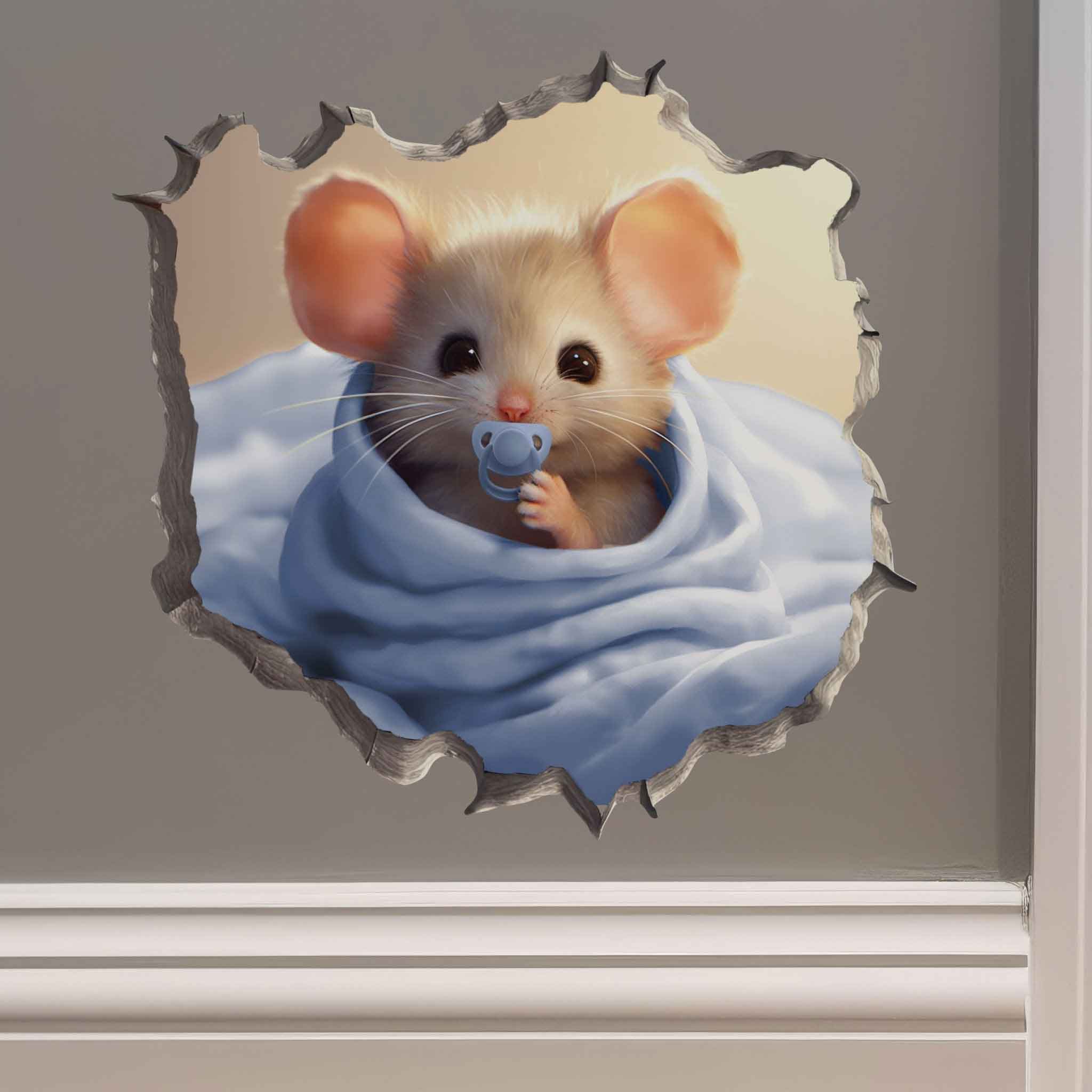 It's a Boy Mouse Hole Decal - My Wonderful Walls