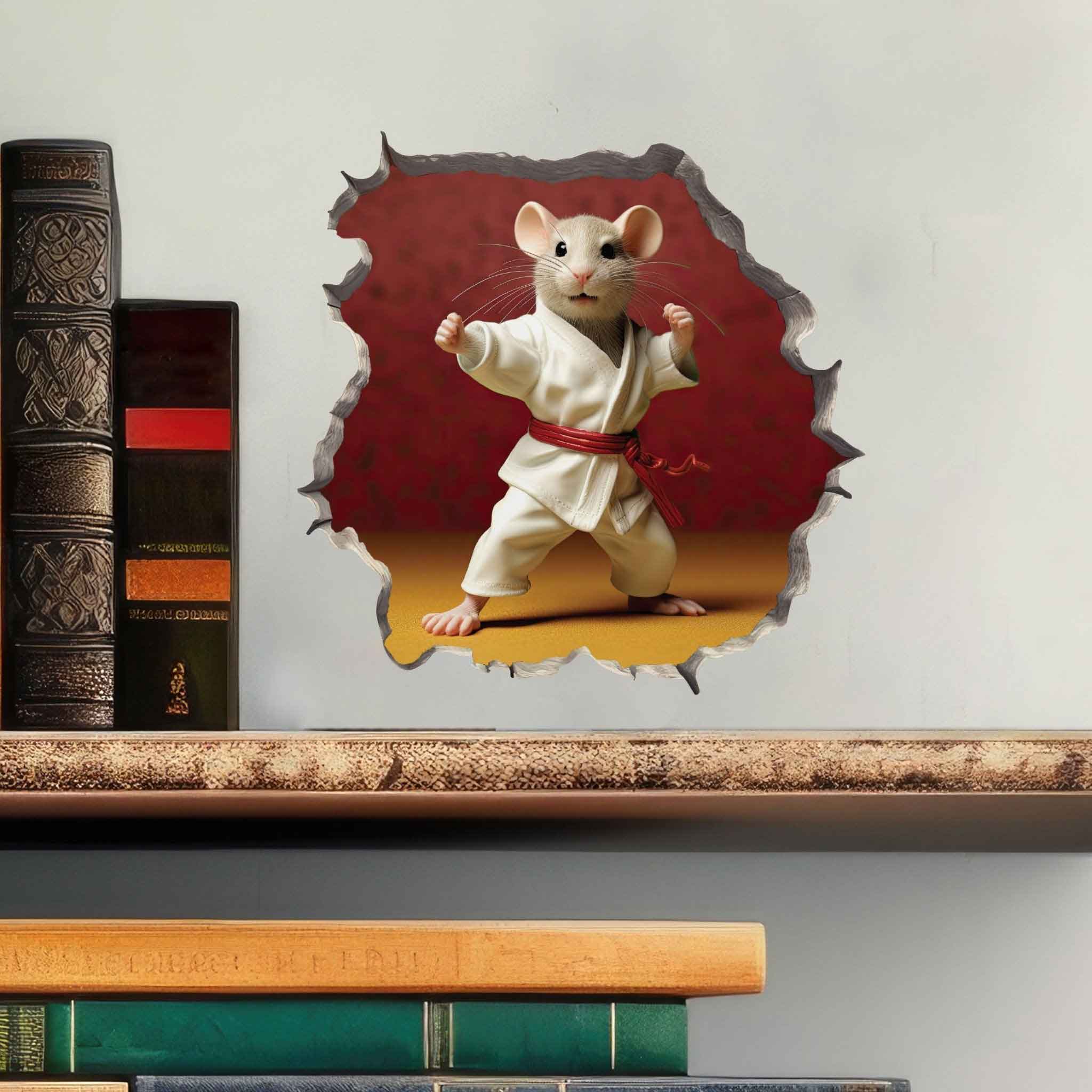 Karate Mouse Hole Decal - My Wonderful Walls